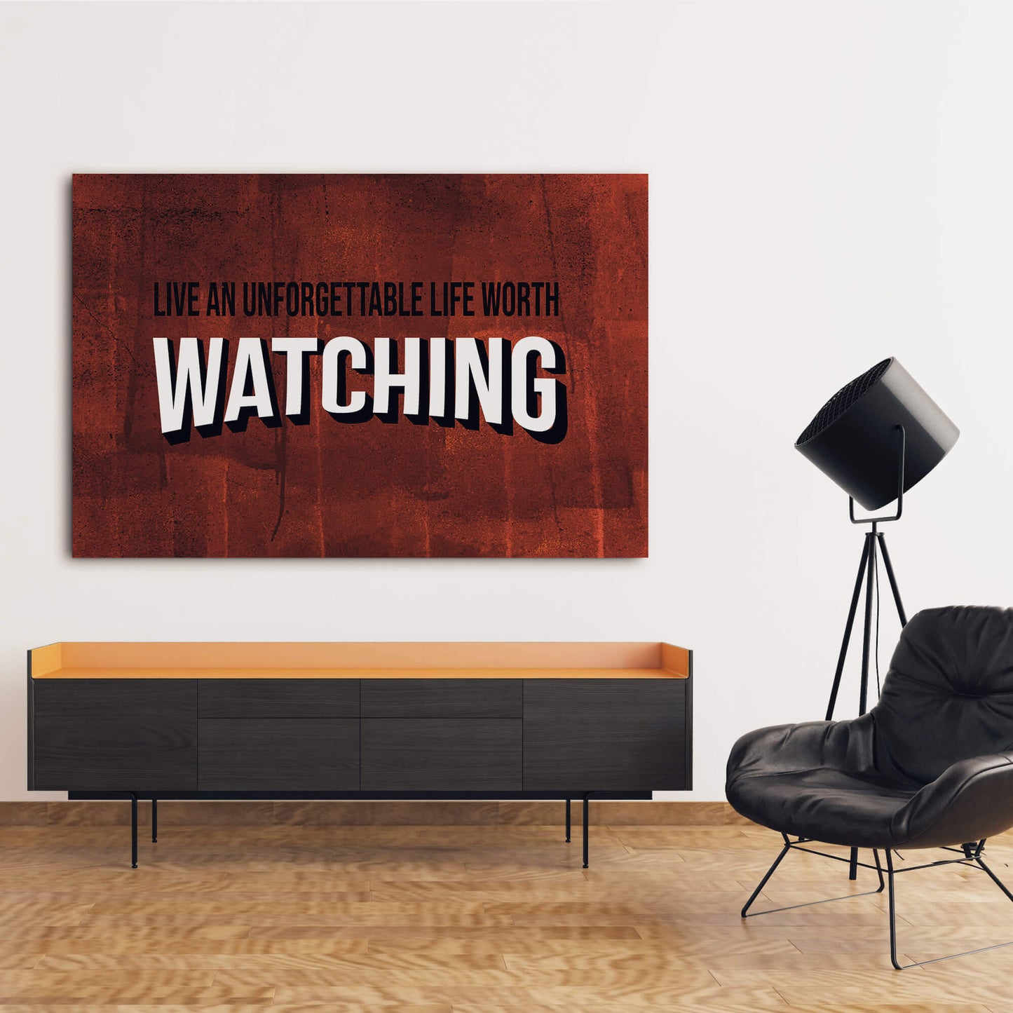 Life Worth Watching Wall Art | Inspirational Wall Art Motivational Wall Art Quotes Office Art | Impaktiv Exclusive Canvas Art Landscape