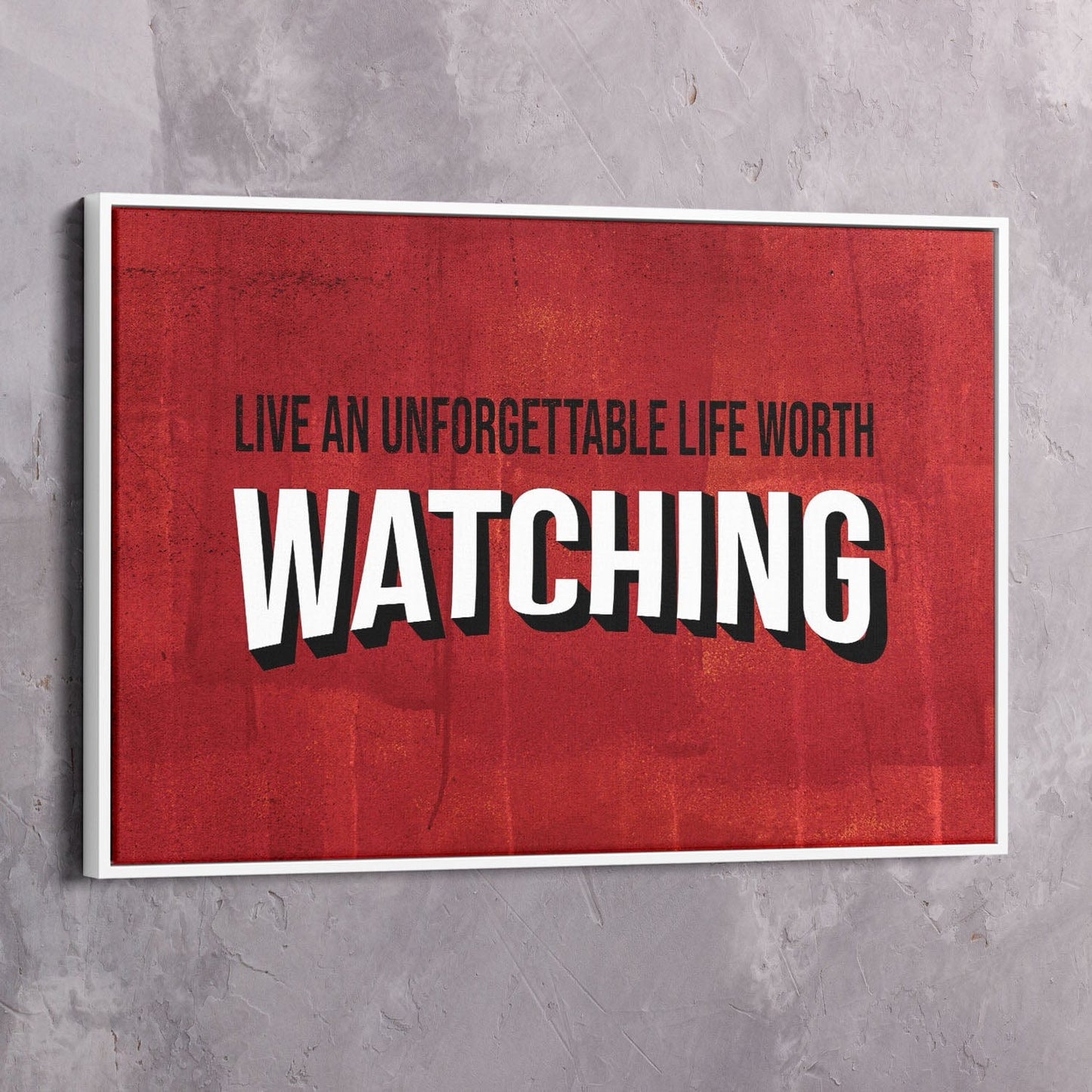 Life Worth Watching Wall Art | Inspirational Wall Art Motivational Wall Art Quotes Office Art | Impaktiv Exclusive Canvas Art Landscape