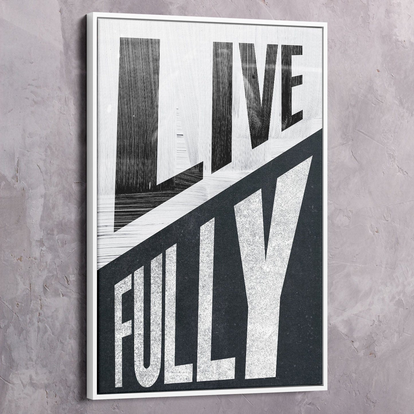 Live Fully Wall Art | Inspirational Wall Art Motivational Wall Art Quotes Office Art | Impaktiv Exclusive Canvas Art Portrait
