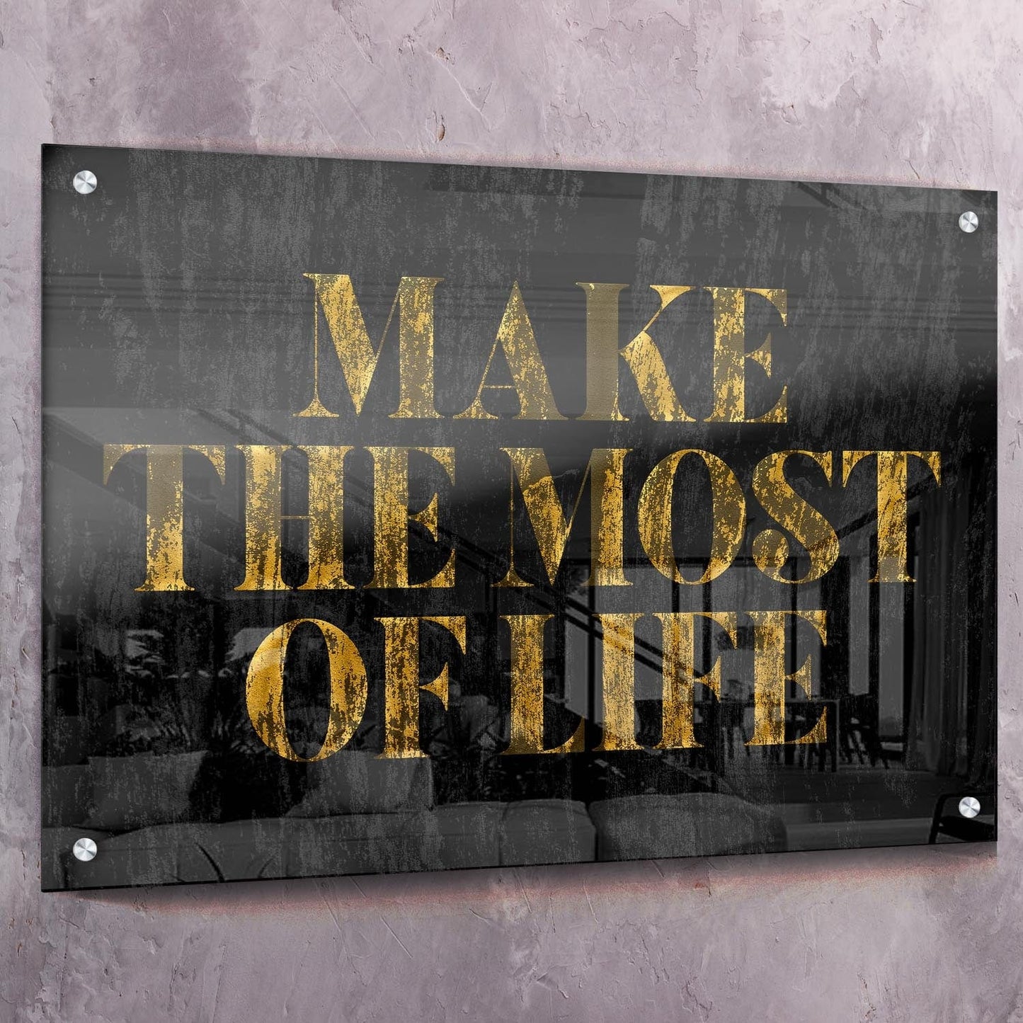 Make The Most Wall Art | Inspirational Wall Art Motivational Wall Art Quotes Office Art | Impaktiv Exclusive Canvas Art Landscape