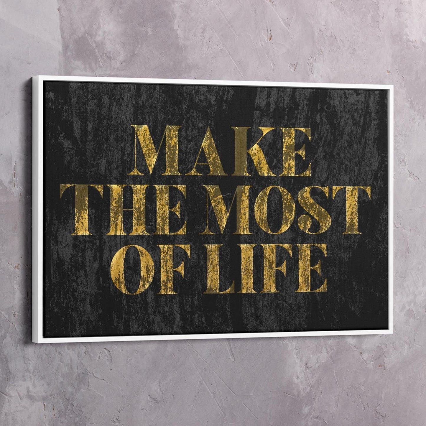 Make The Most Wall Art | Inspirational Wall Art Motivational Wall Art Quotes Office Art | Impaktiv Exclusive Canvas Art Landscape