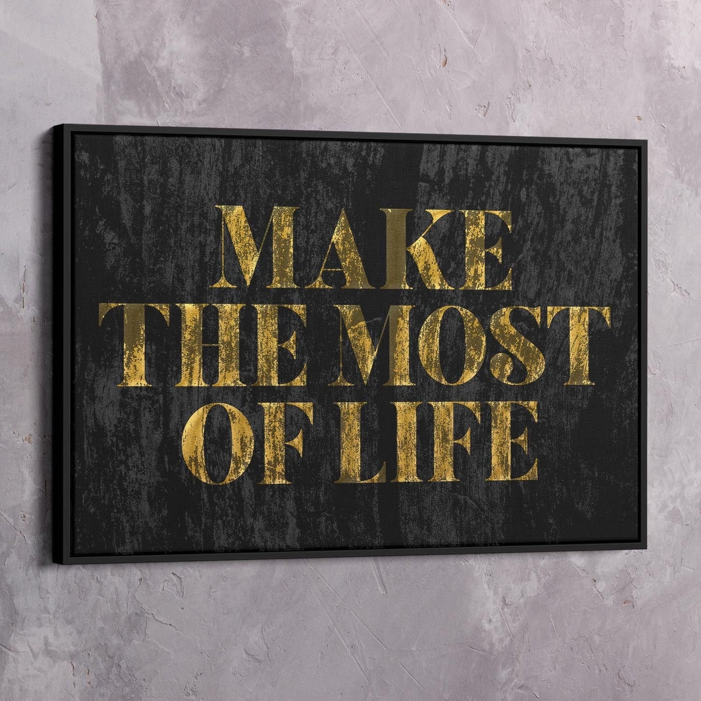 Make The Most Wall Art | Inspirational Wall Art Motivational Wall Art Quotes Office Art | Impaktiv Exclusive Canvas Art Landscape