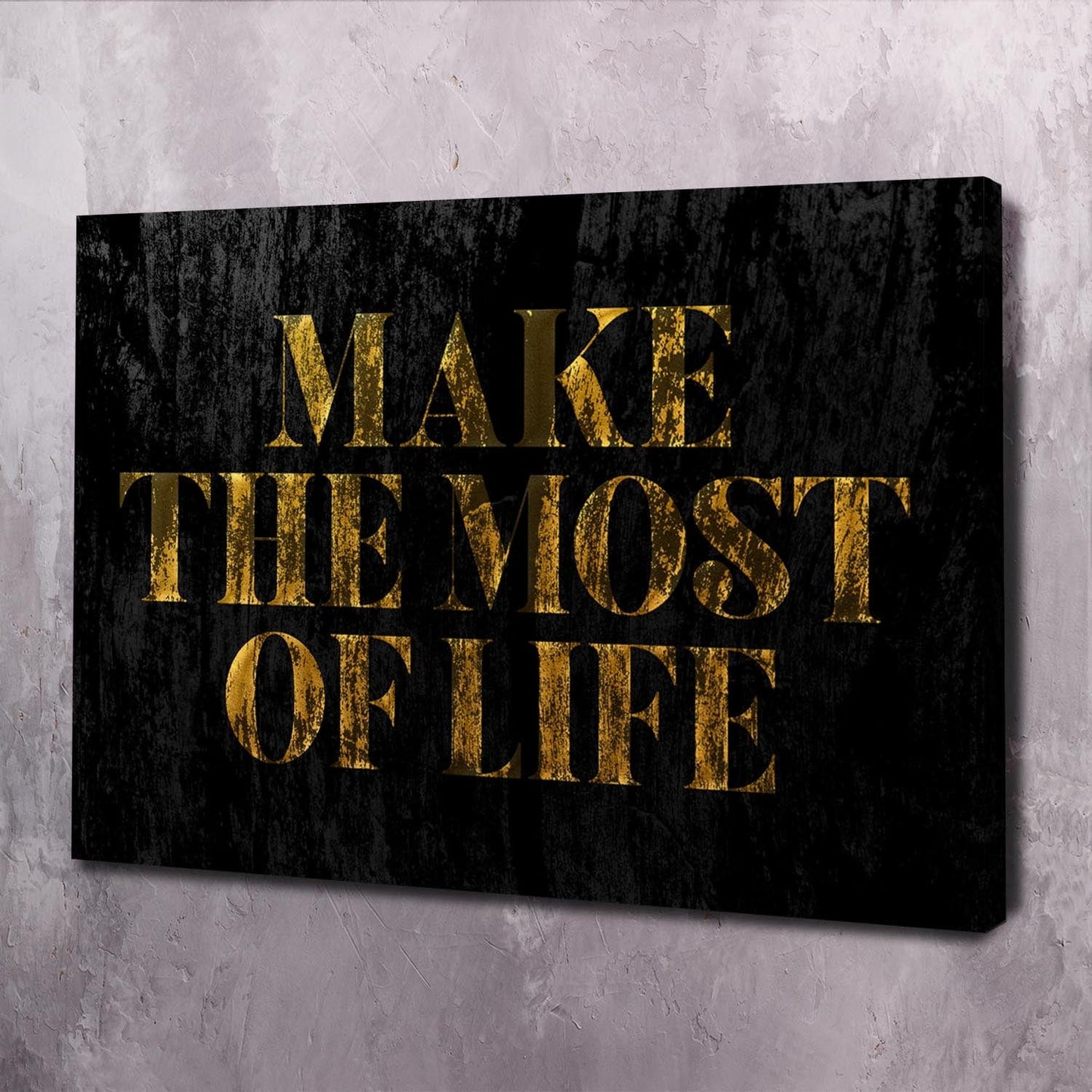 Make The Most Wall Art | Inspirational Wall Art Motivational Wall Art Quotes Office Art | Impaktiv Exclusive Canvas Art Landscape