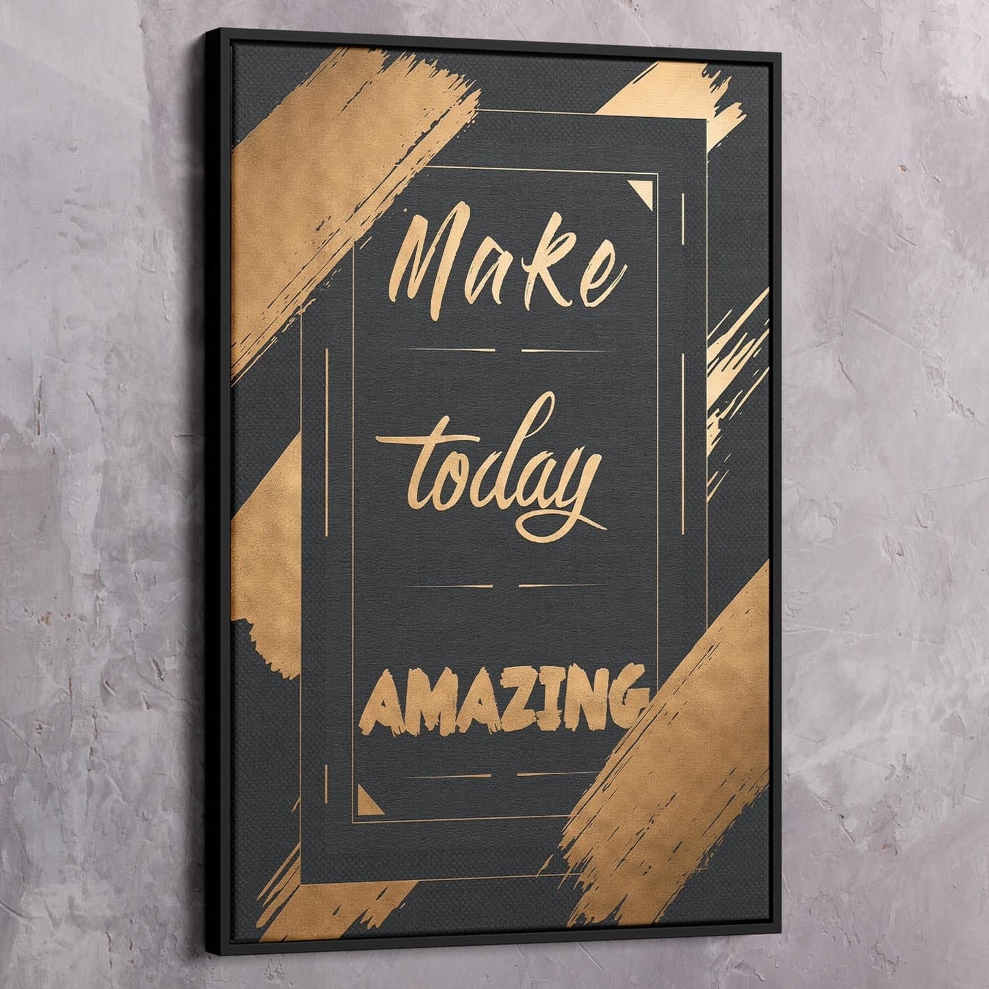 Make Today Amazing Wall Art | Inspirational Wall Art Motivational Wall Art Quotes Office Art | Impaktiv Exclusive Canvas Art Portrait