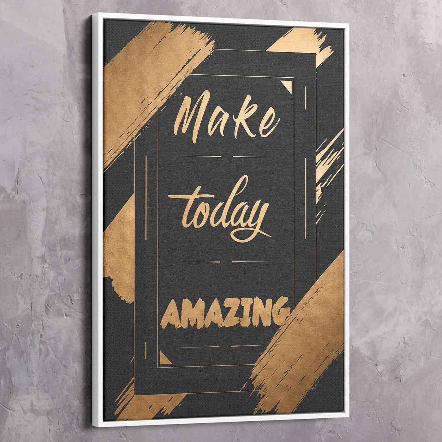 Make Today Amazing Wall Art | Inspirational Wall Art Motivational Wall Art Quotes Office Art | Impaktiv Exclusive Canvas Art Portrait