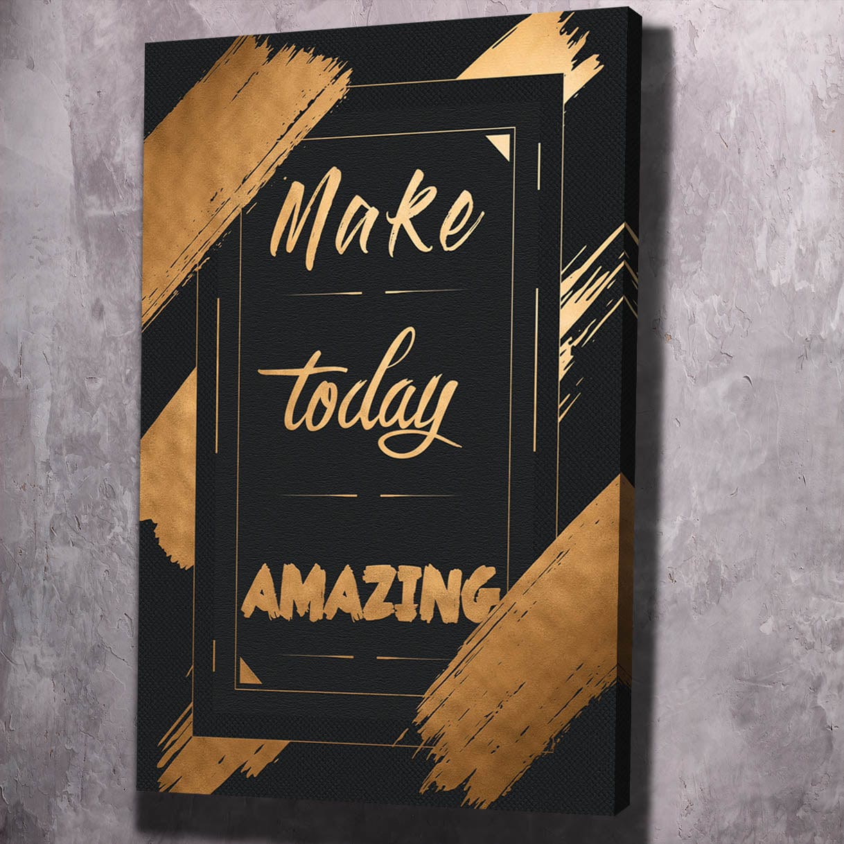 Make Today Amazing Wall Art | Inspirational Wall Art Motivational Wall Art Quotes Office Art | Impaktiv Exclusive Canvas Art Portrait