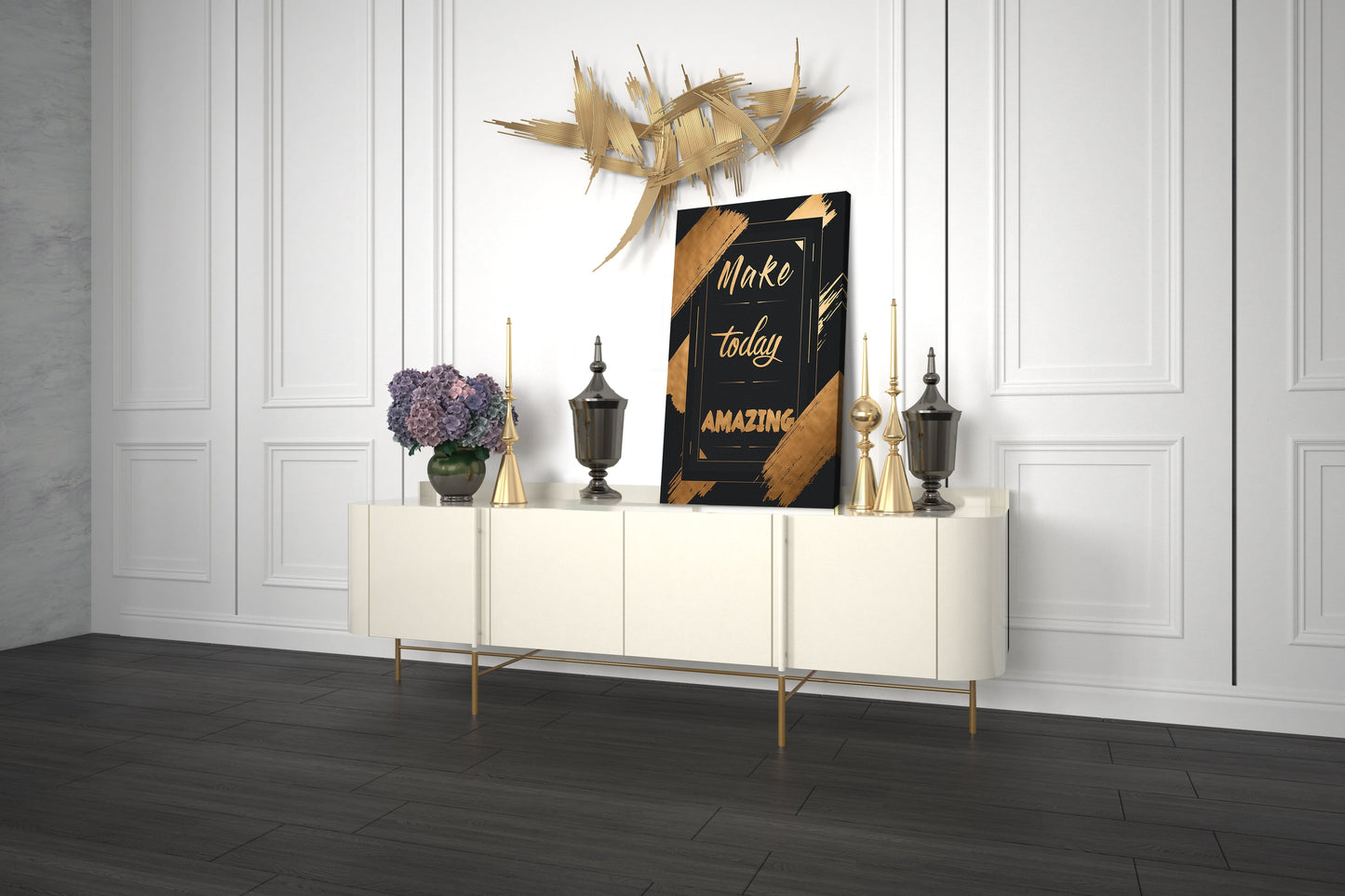Make Today Amazing Wall Art | Inspirational Wall Art Motivational Wall Art Quotes Office Art | Impaktiv Exclusive Canvas Art Portrait