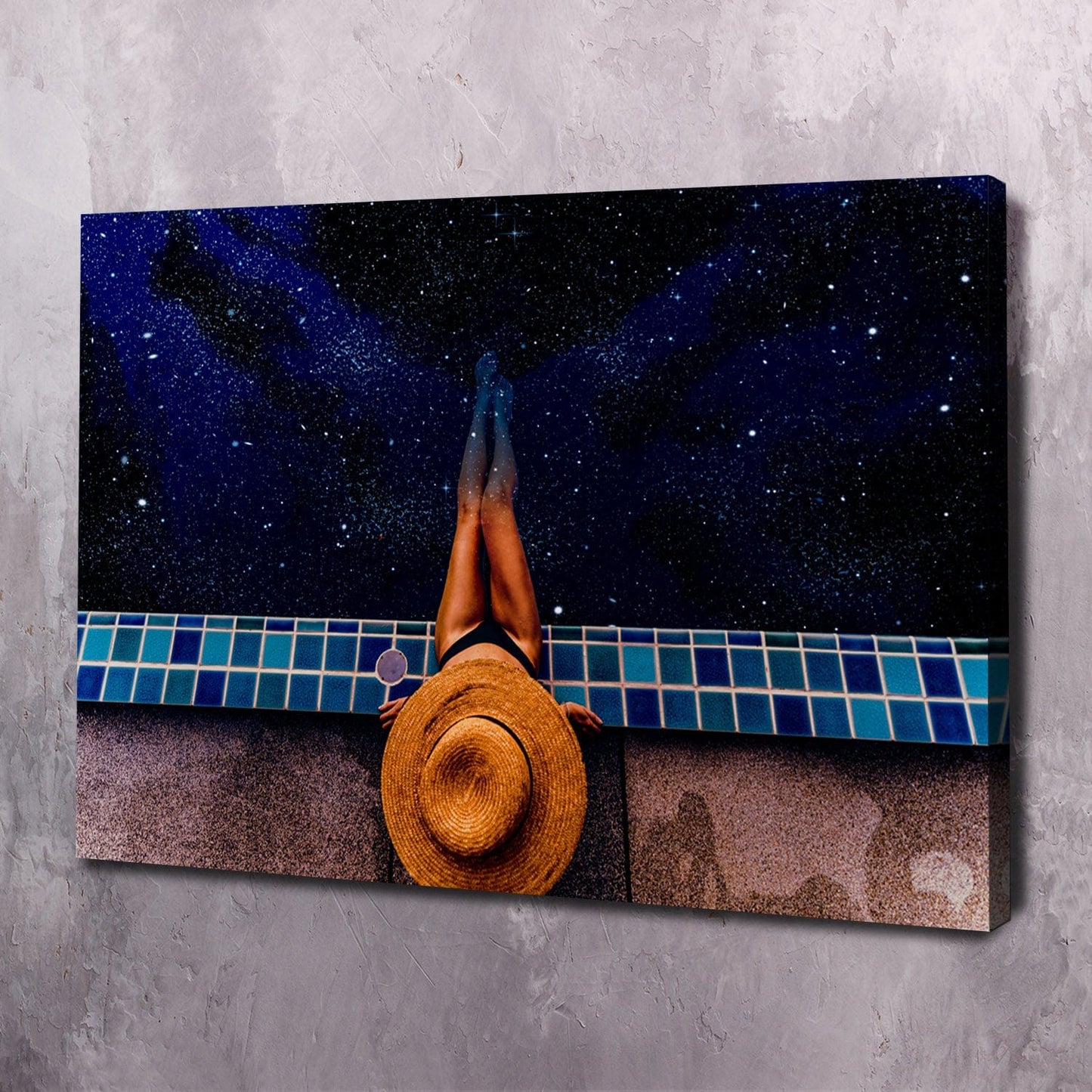 Meant To Be Star Pool Wall Art | Inspirational Wall Art Motivational Wall Art Quotes Office Art | Impaktiv Exclusive Canvas Art Landscape