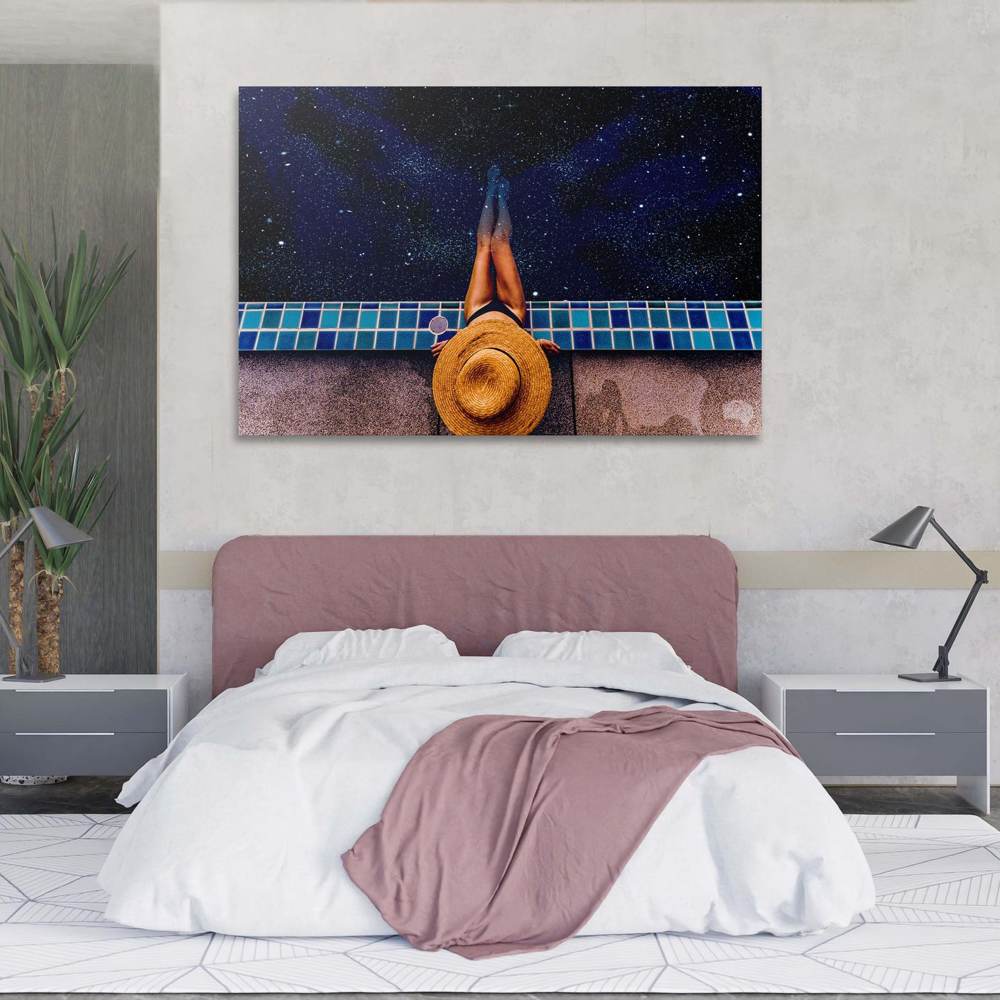 Meant To Be Star Pool Wall Art | Inspirational Wall Art Motivational Wall Art Quotes Office Art | Impaktiv Exclusive Canvas Art Landscape