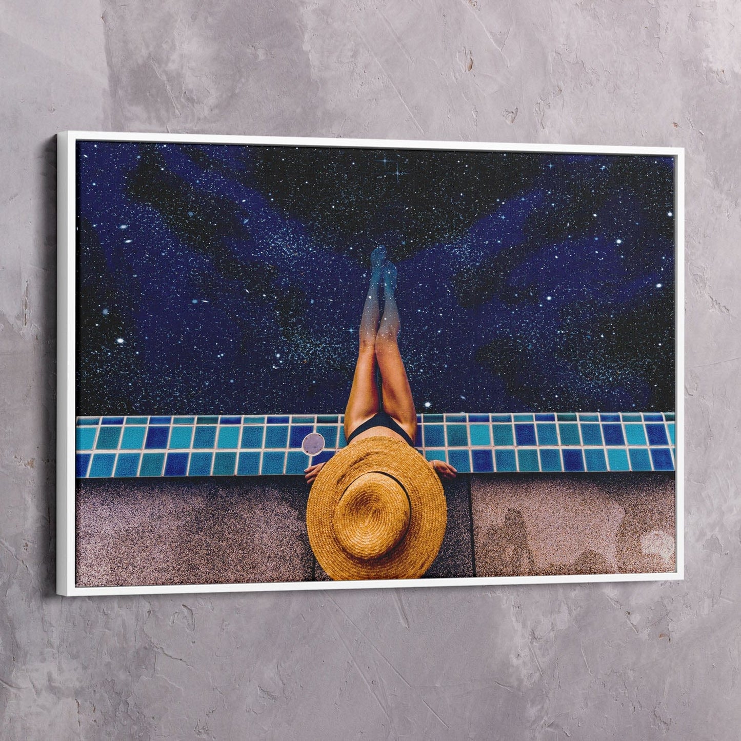 Meant To Be Star Pool Wall Art | Inspirational Wall Art Motivational Wall Art Quotes Office Art | Impaktiv Exclusive Canvas Art Landscape