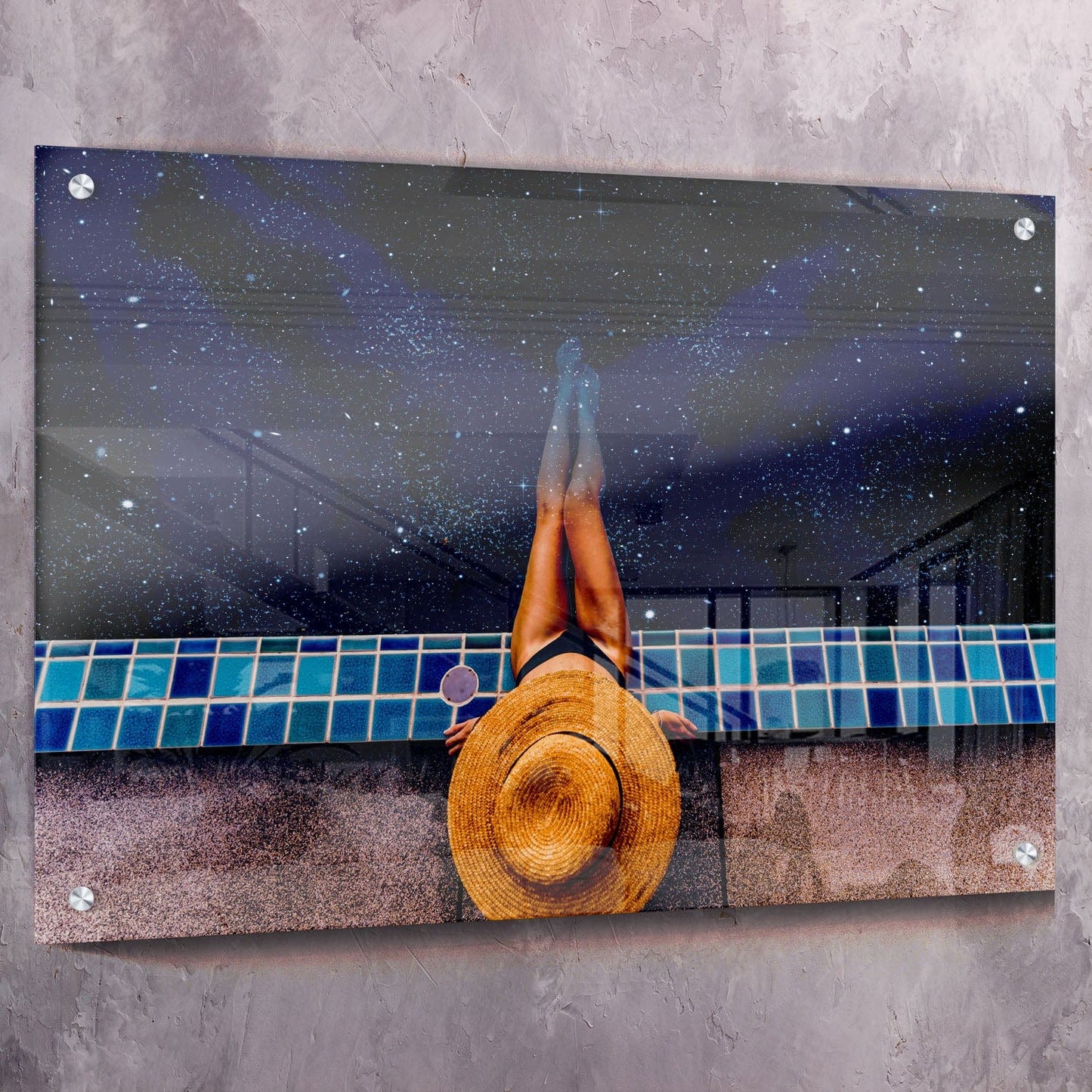 Meant To Be Star Pool Wall Art | Inspirational Wall Art Motivational Wall Art Quotes Office Art | Impaktiv Exclusive Canvas Art Landscape