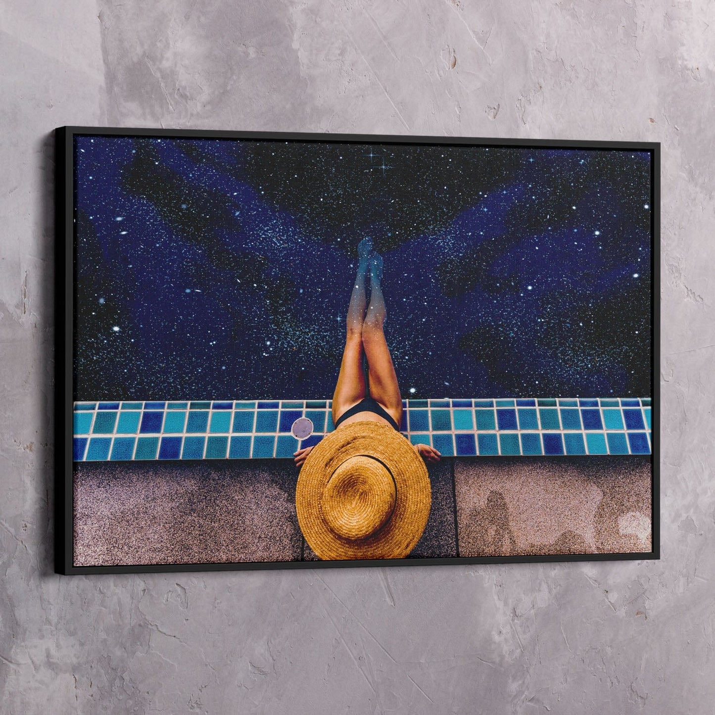 Meant To Be Star Pool Wall Art | Inspirational Wall Art Motivational Wall Art Quotes Office Art | Impaktiv Exclusive Canvas Art Landscape