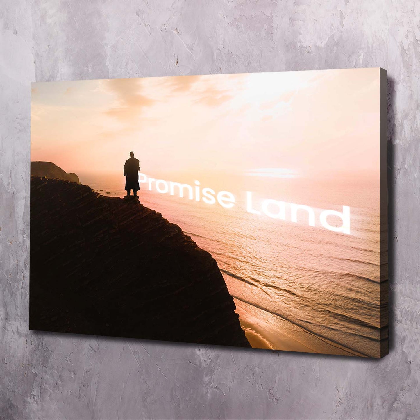 MLK Jr Promise Land Art Wall Art | Inspirational Wall Art Motivational Wall Art Quotes Office Art | Impaktiv Exclusive Canvas Art Landscape
