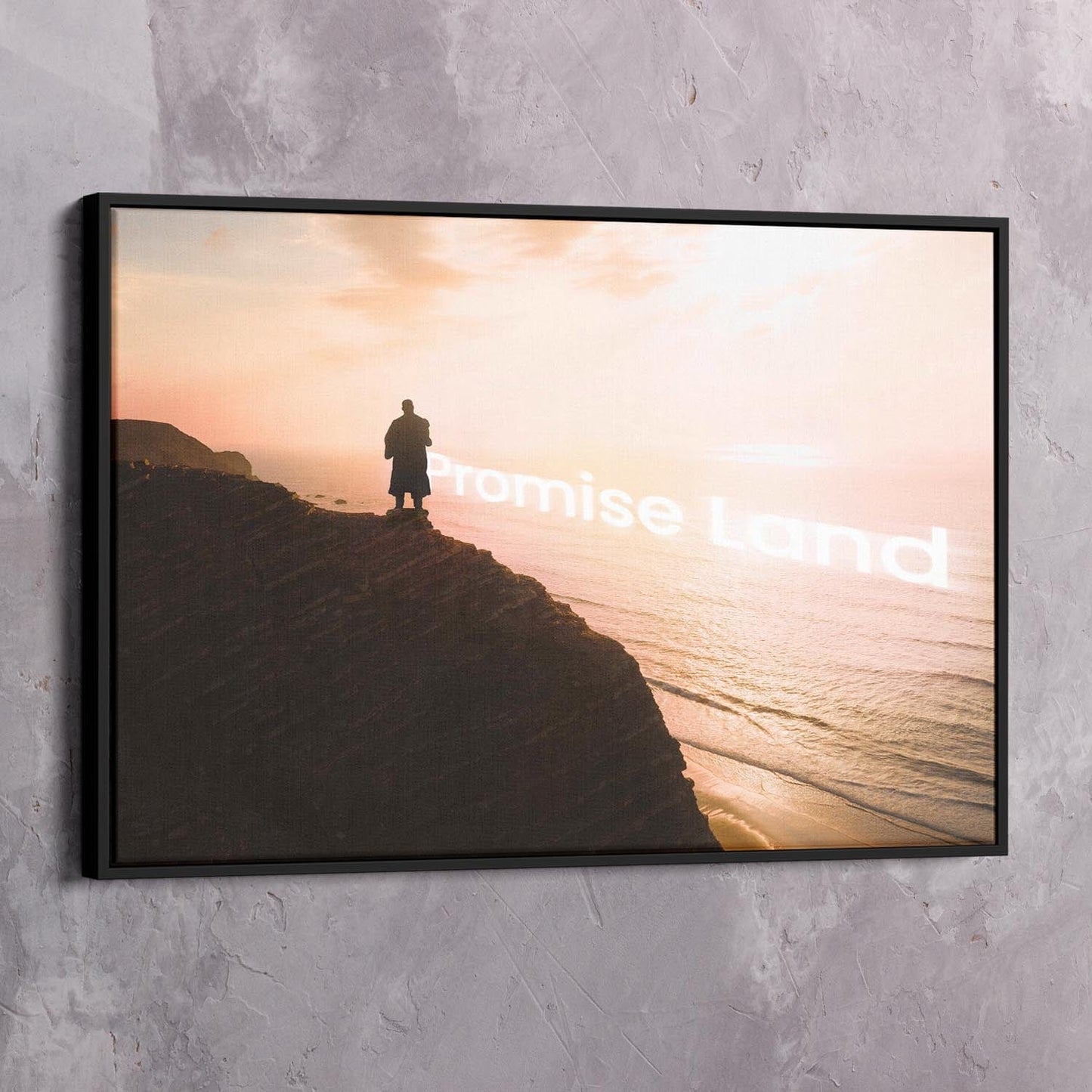 MLK Jr Promise Land Art Wall Art | Inspirational Wall Art Motivational Wall Art Quotes Office Art | Impaktiv Exclusive Canvas Art Landscape