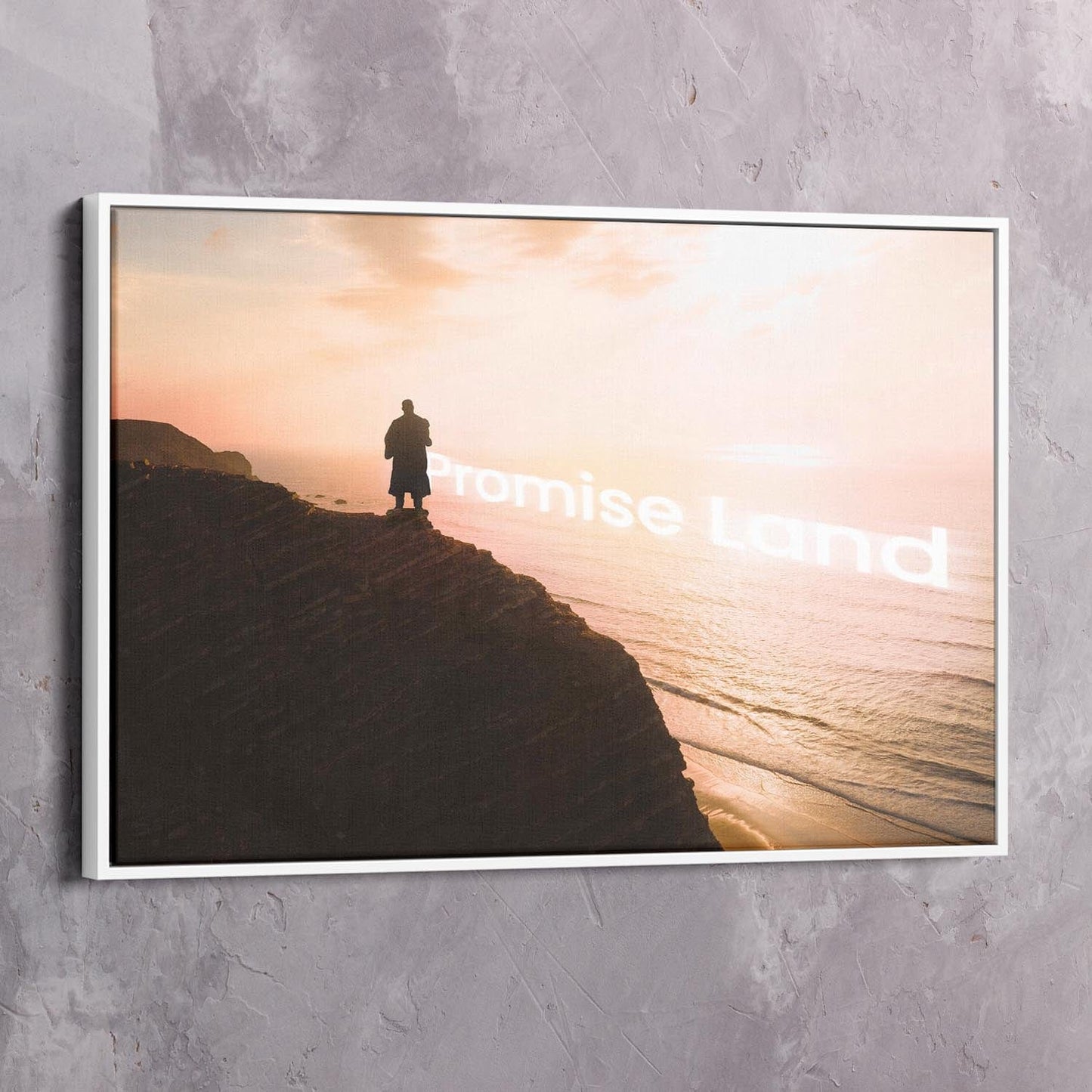 MLK Jr Promise Land Art Wall Art | Inspirational Wall Art Motivational Wall Art Quotes Office Art | Impaktiv Exclusive Canvas Art Landscape