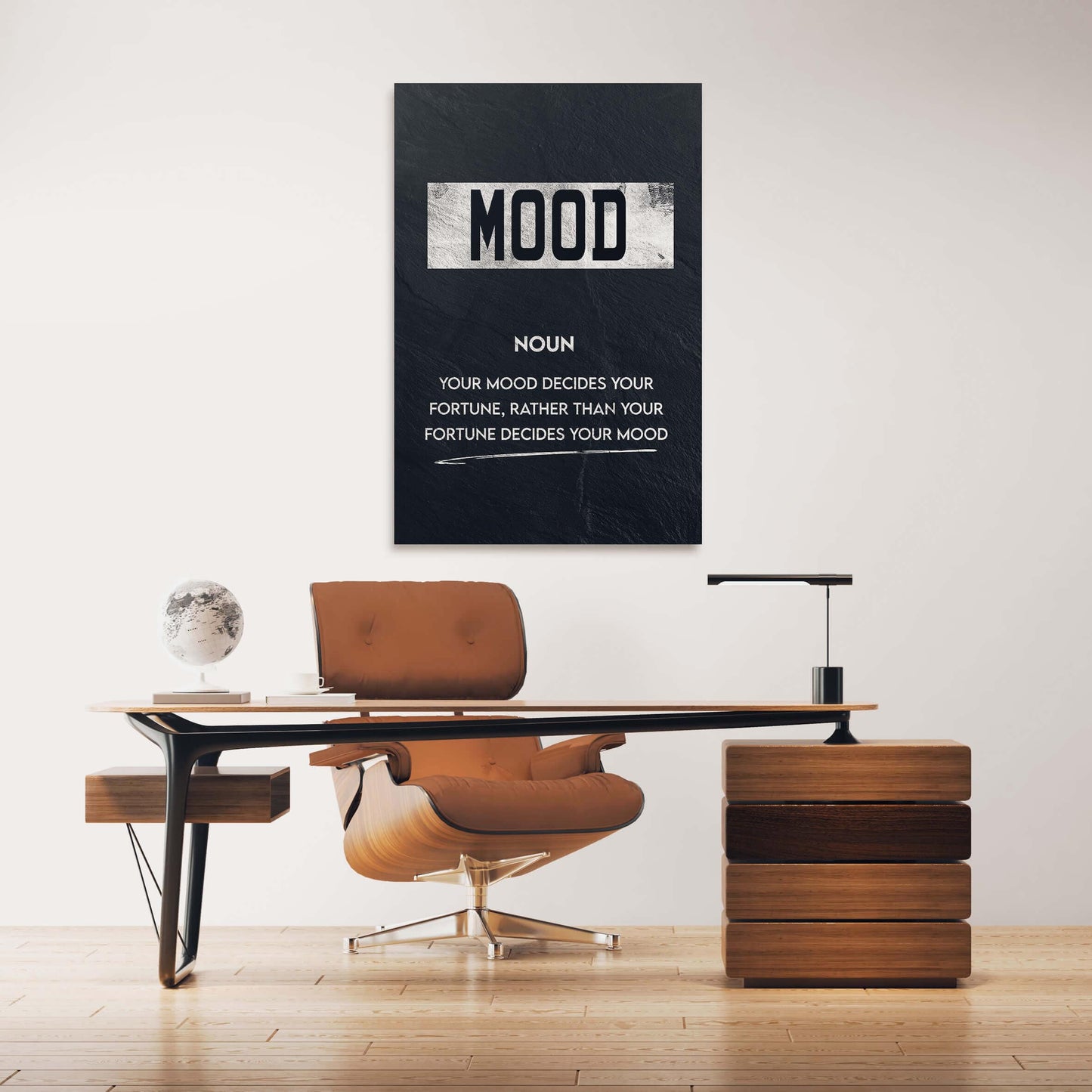 Mood Meaning Wall Art | Inspirational Wall Art Motivational Wall Art Quotes Office Art | Impaktiv Exclusive Canvas Art Portrait