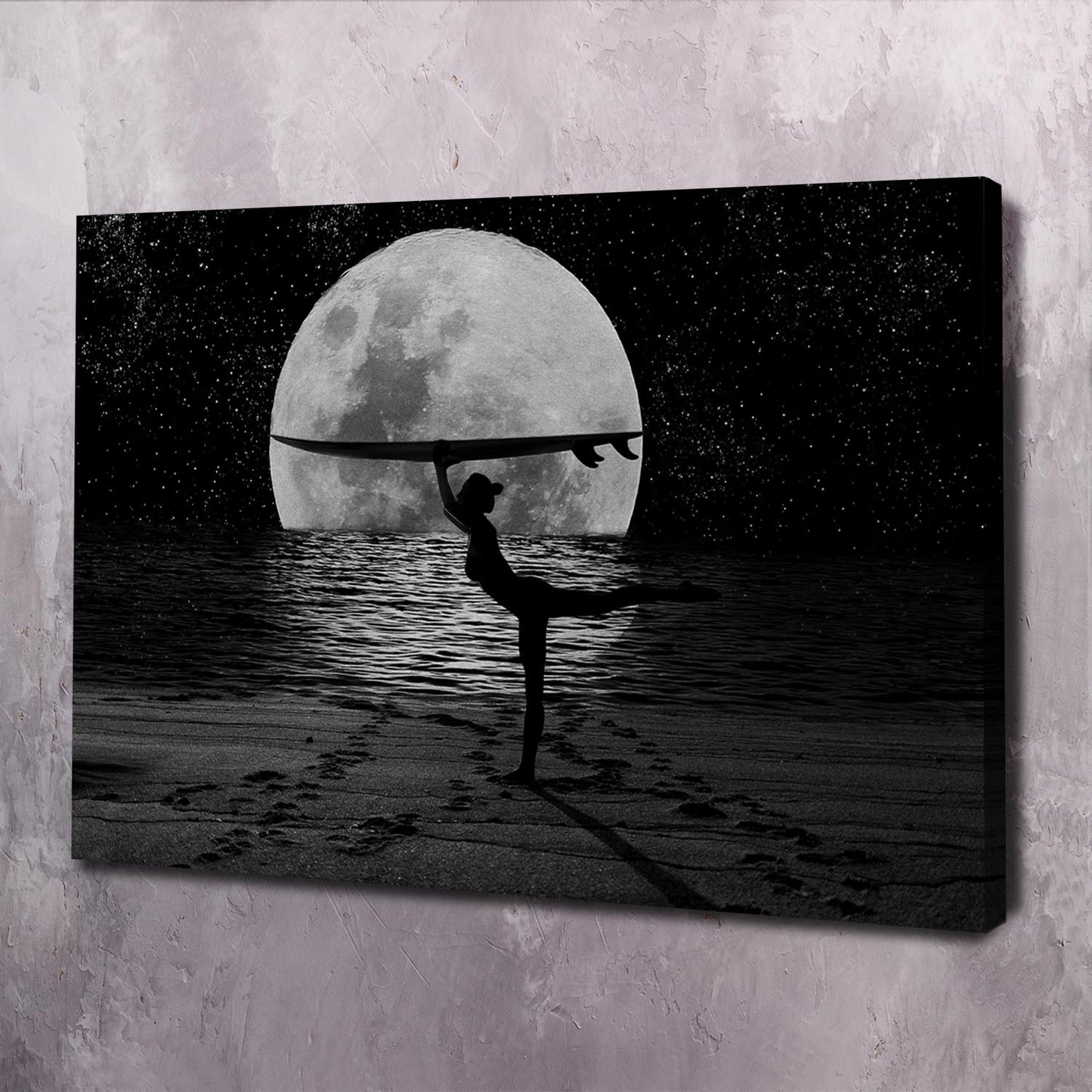 Moon Beauty Wall Art | Inspirational Wall Art Motivational Wall Art Quotes Office Art | Impaktiv Exclusive Canvas Art Landscape