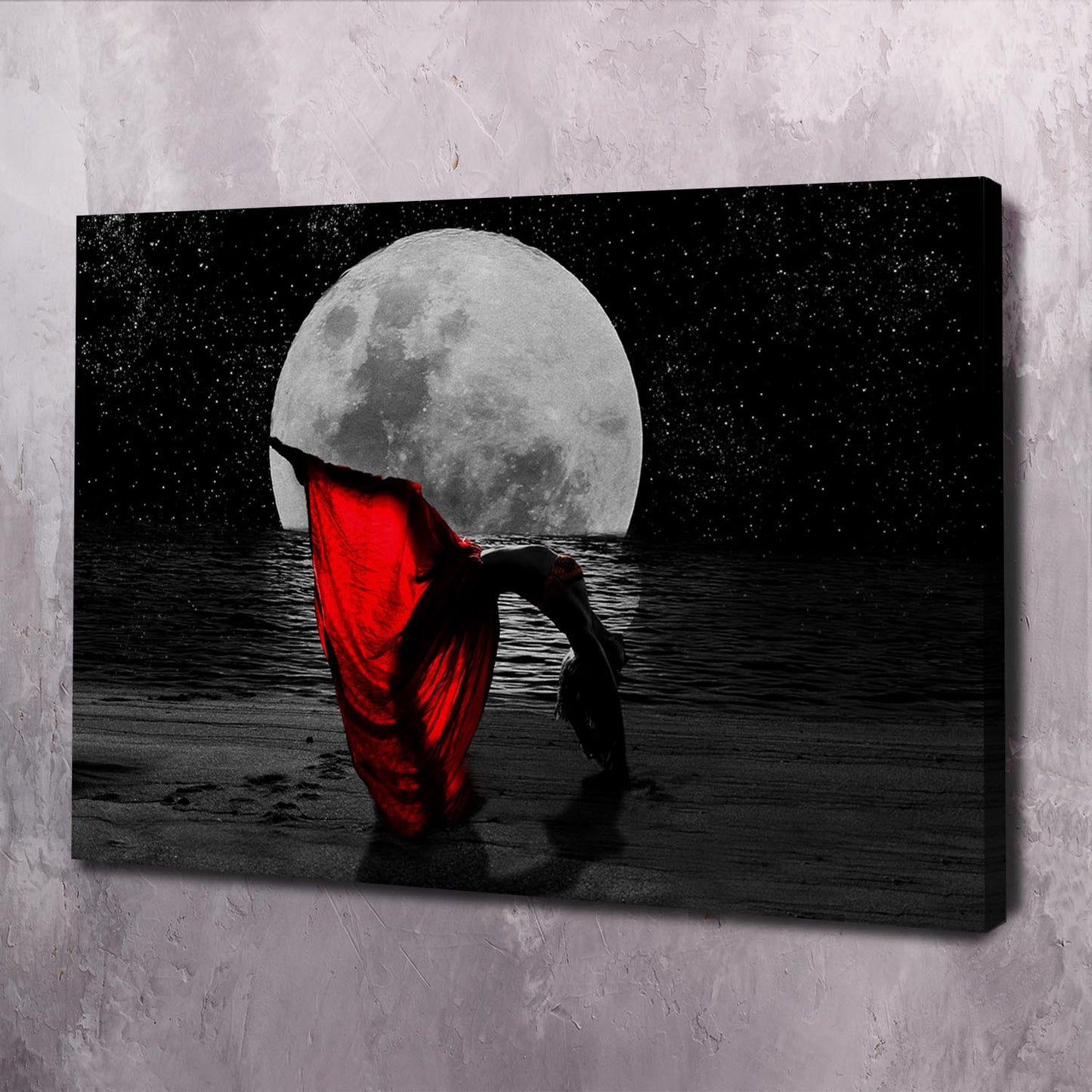 Moon Beauty Wall Art | Inspirational Wall Art Motivational Wall Art Quotes Office Art | Impaktiv Exclusive Canvas Art Landscape
