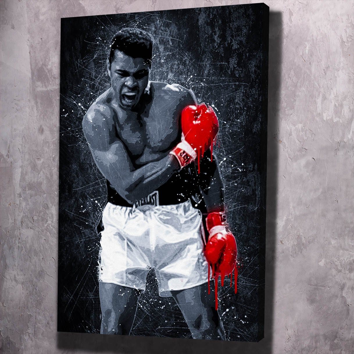 Muhammad Ali Wall Art | Inspirational Wall Paintings | Impaktiv Canvas Art Portrait