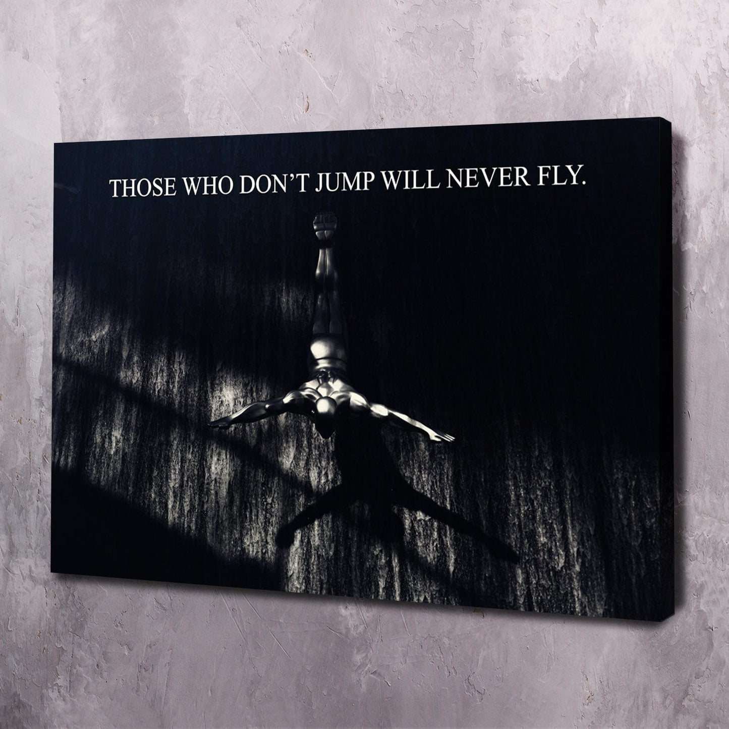 Never Fly Wall Art | Inspirational Wall Art Motivational Wall Art Quotes Office Art | Impaktiv Exclusive Canvas Art Landscape