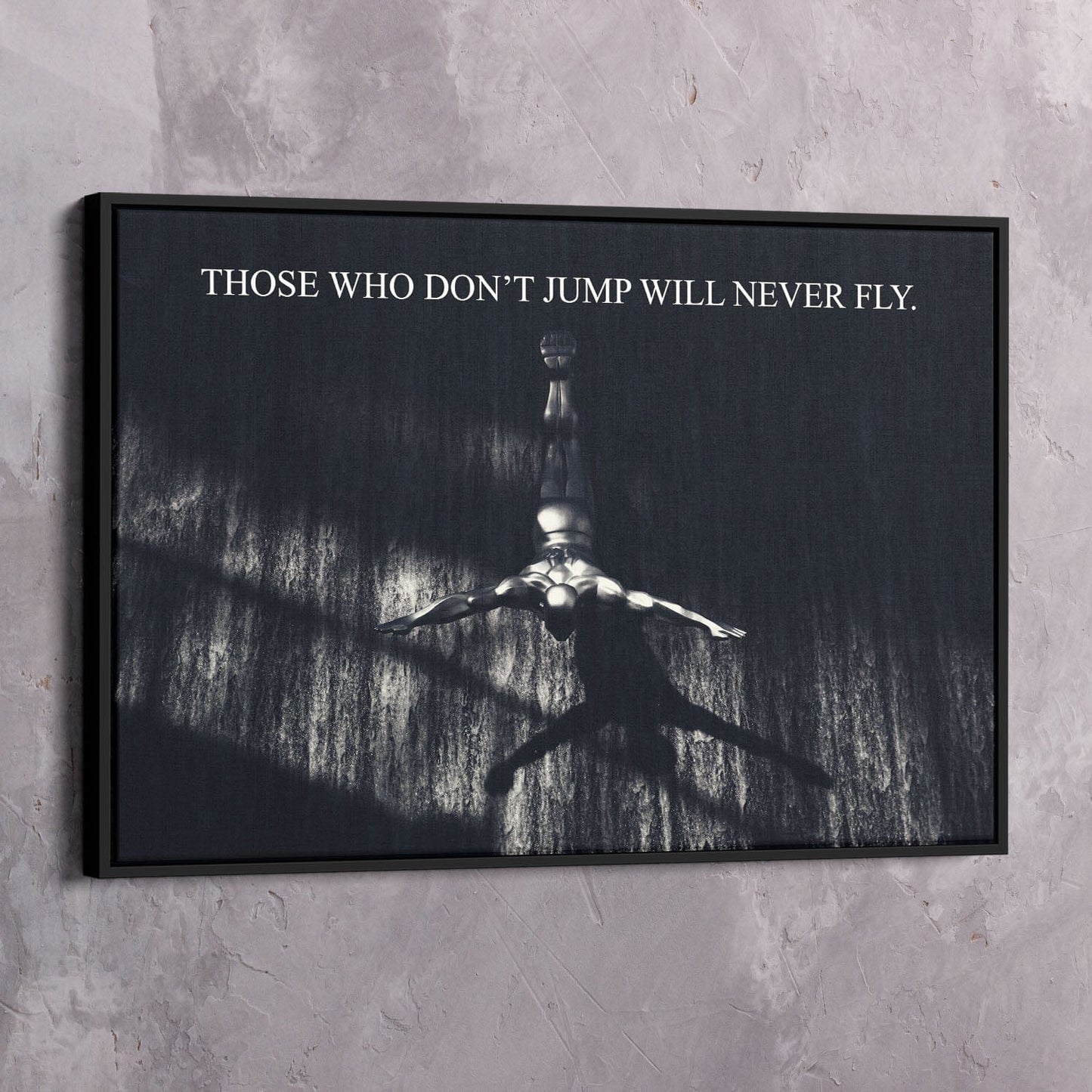 Never Fly Wall Art | Inspirational Wall Art Motivational Wall Art Quotes Office Art | Impaktiv Exclusive Canvas Art Landscape