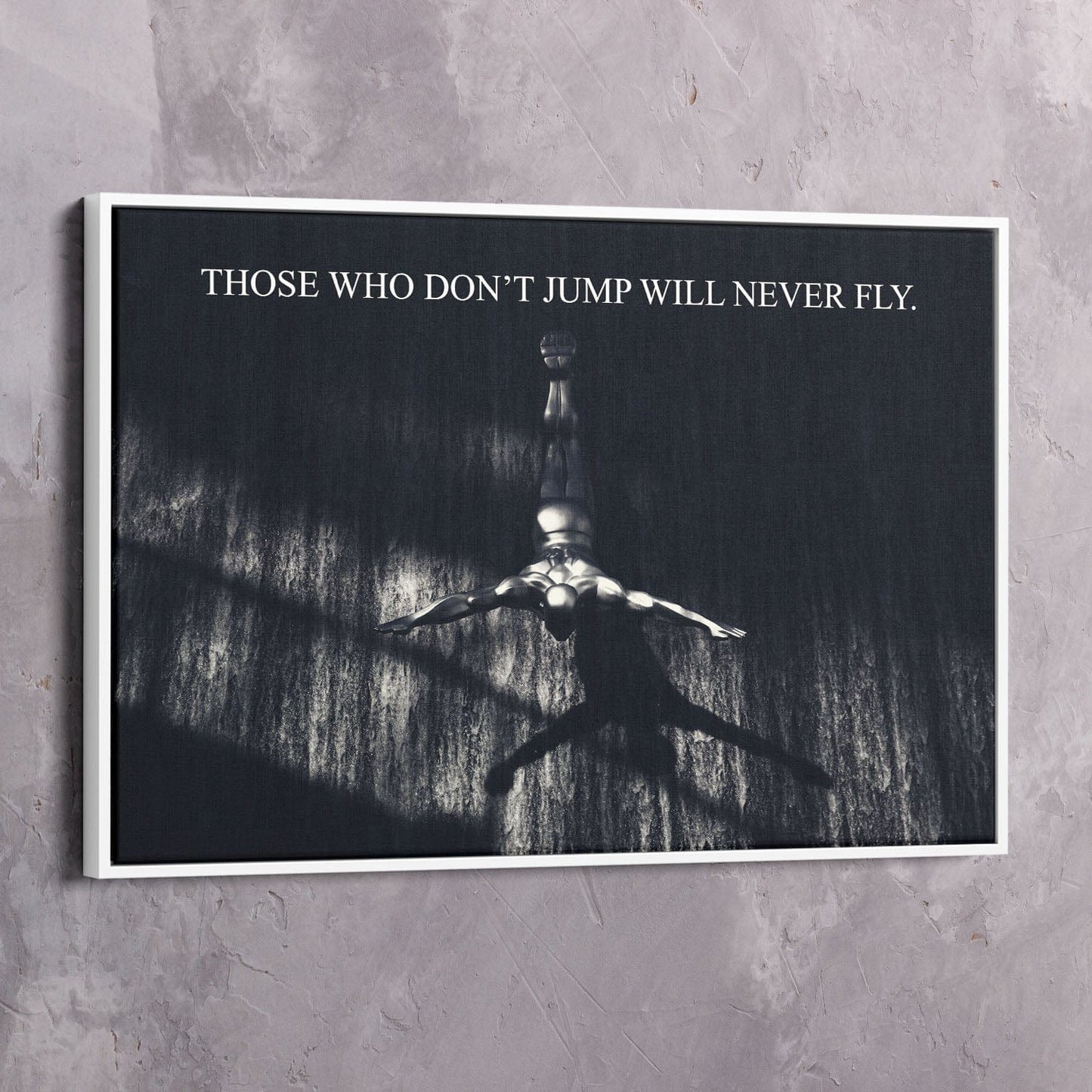 Never Fly Wall Art | Inspirational Wall Art Motivational Wall Art Quotes Office Art | Impaktiv Exclusive Canvas Art Landscape