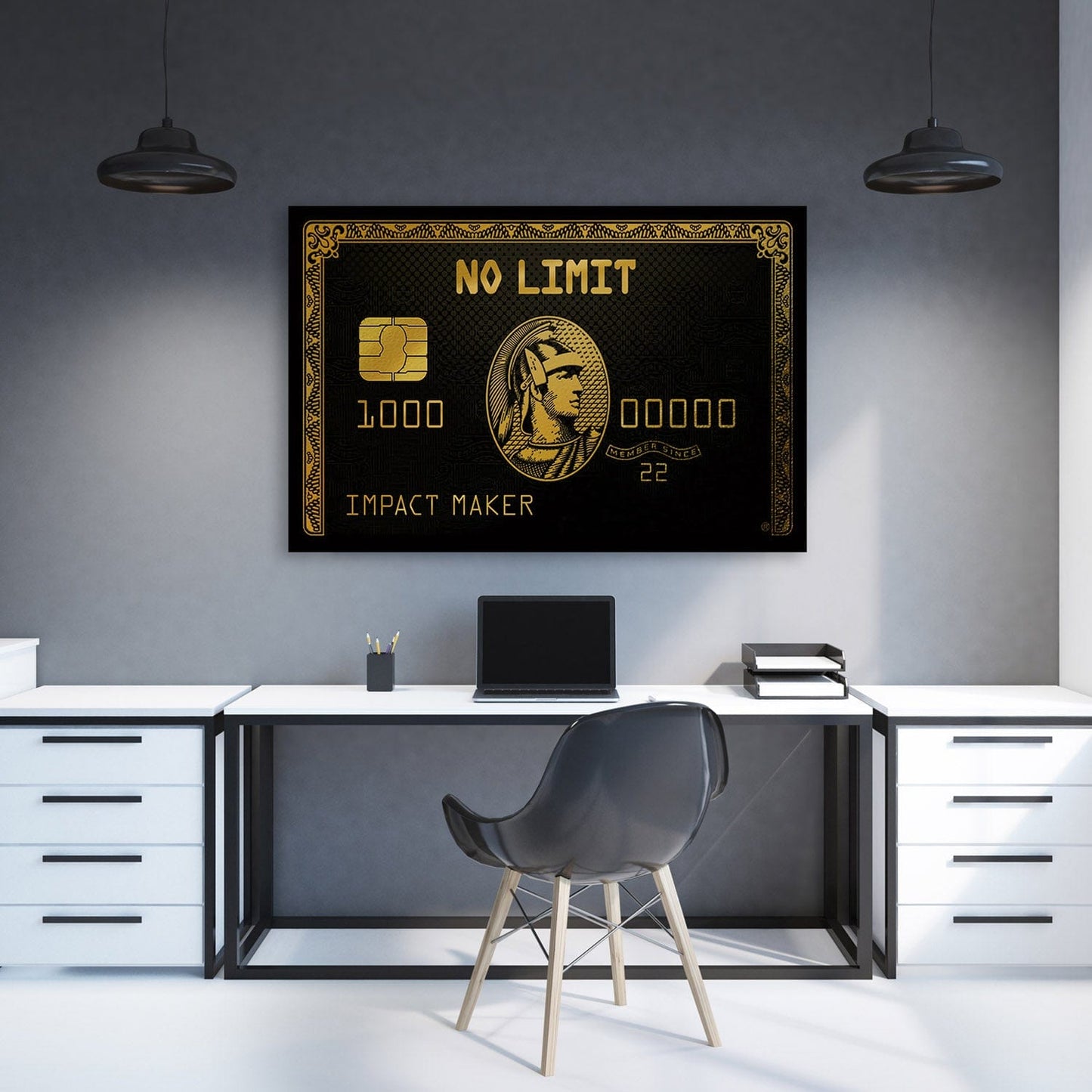 No Limit IMPACT MAKER Wall Art | Inspirational Wall Art Motivational Wall Art Quotes Office Art | Impaktiv Exclusive Canvas Art Landscape