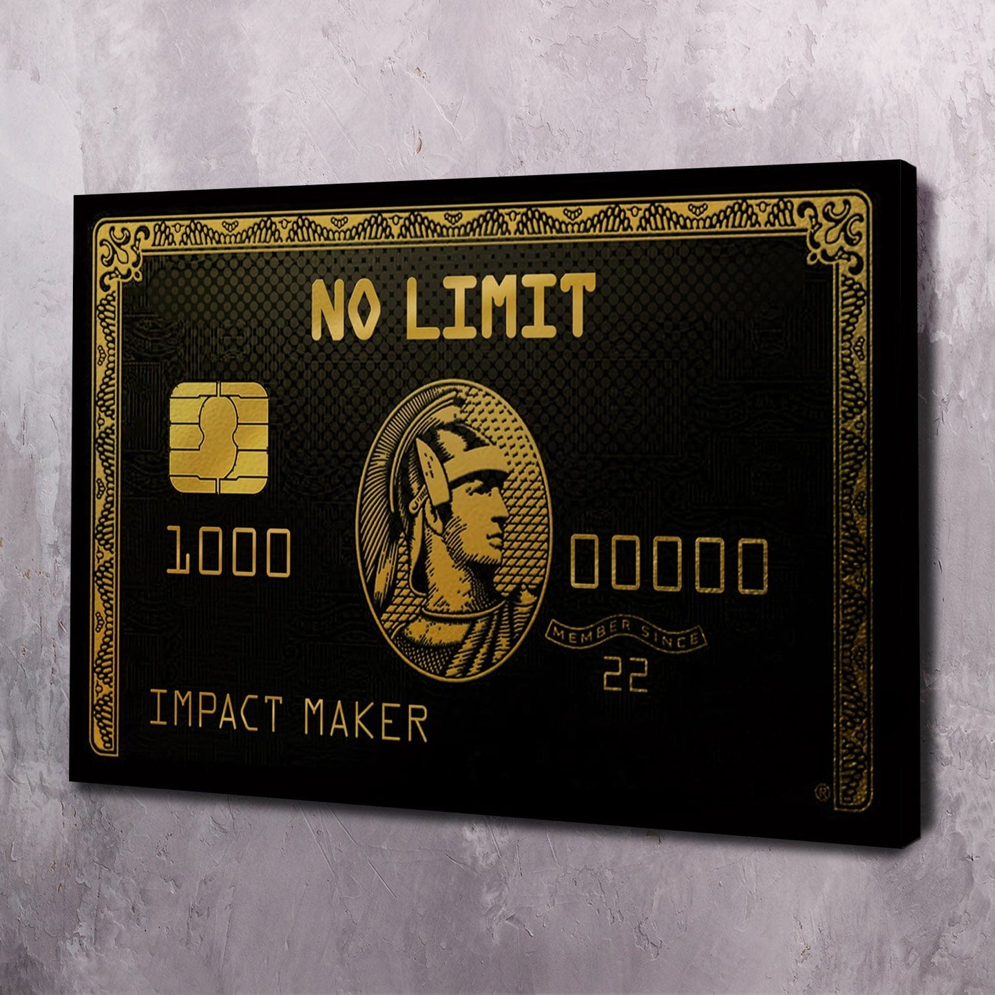 No Limit IMPACT MAKER Wall Art | Inspirational Wall Art Motivational Wall Art Quotes Office Art | Impaktiv Exclusive Canvas Art Landscape