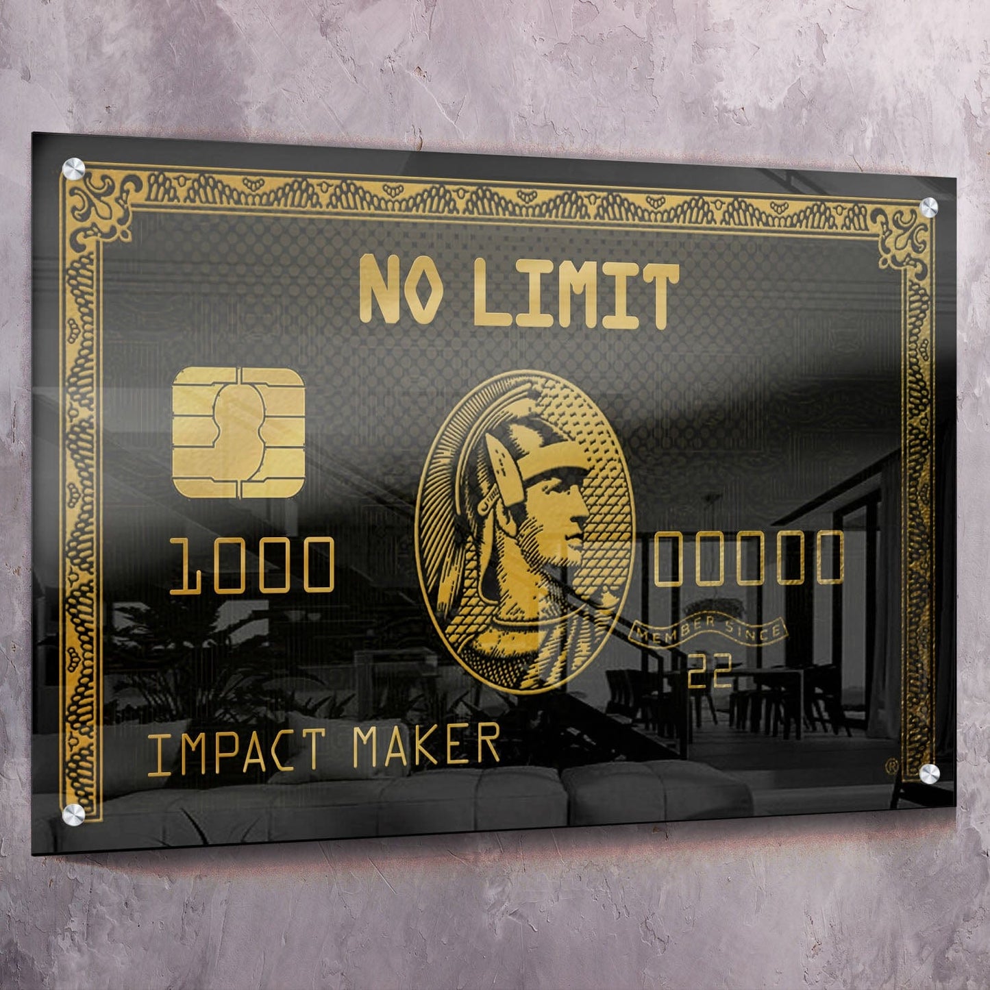 No Limit IMPACT MAKER Wall Art | Inspirational Wall Art Motivational Wall Art Quotes Office Art | Impaktiv Exclusive Canvas Art Landscape