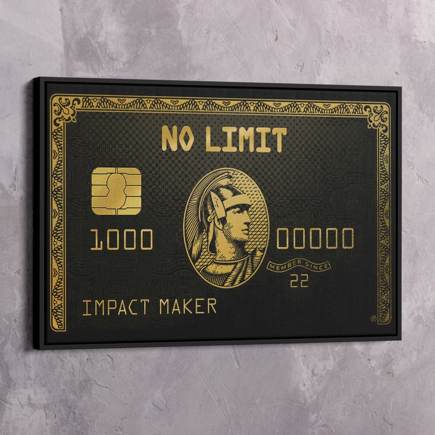 No Limit IMPACT MAKER Wall Art | Inspirational Wall Art Motivational Wall Art Quotes Office Art | Impaktiv Exclusive Canvas Art Landscape
