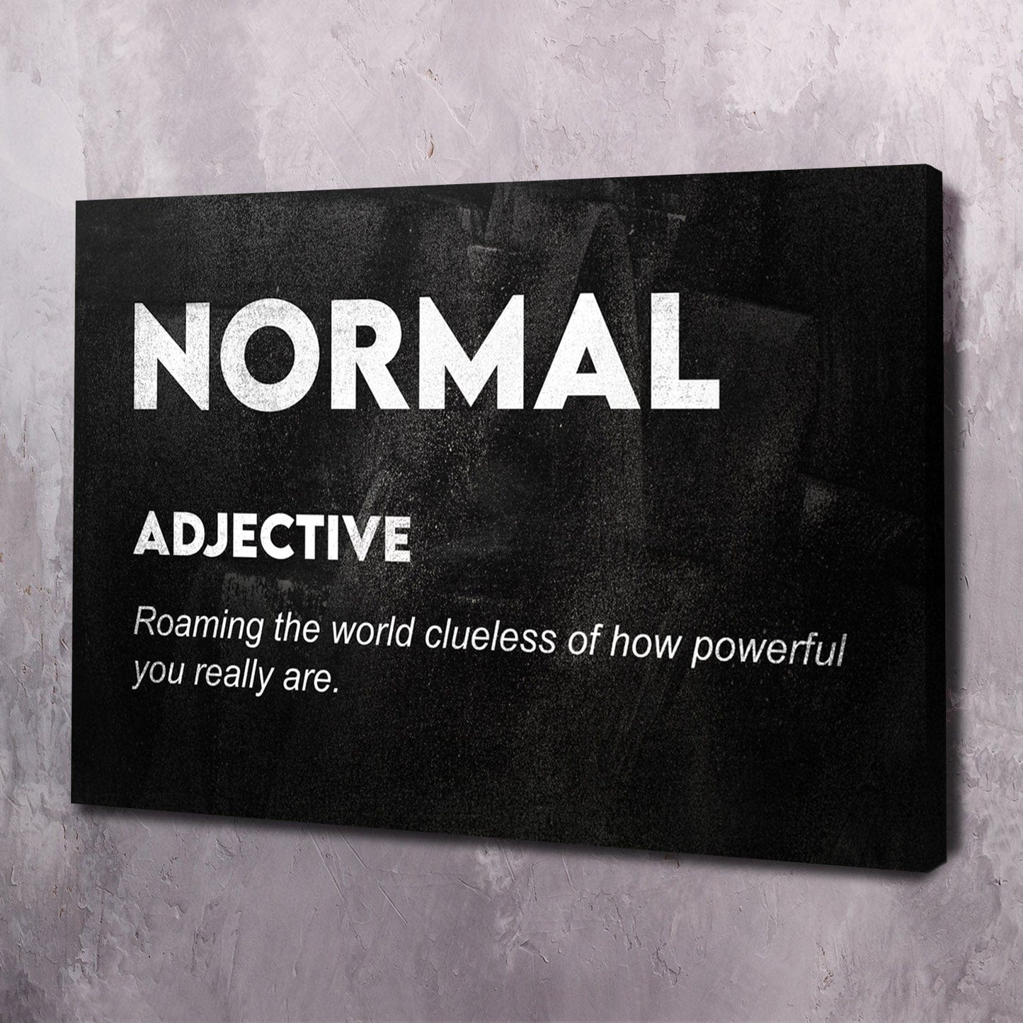 Normal Meaning Wall Art | Inspirational Wall Art Motivational Wall Art Quotes Office Art | Impaktiv Exclusive Canvas Art Landscape