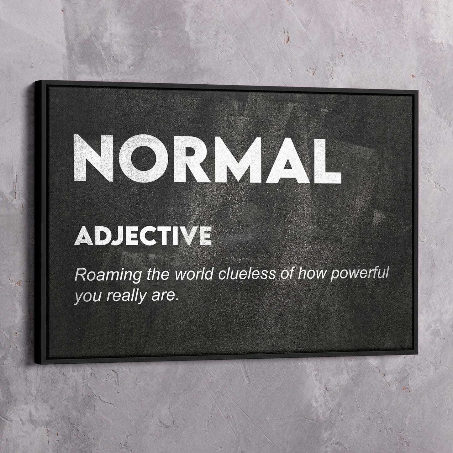 Normal Meaning Wall Art | Inspirational Wall Art Motivational Wall Art Quotes Office Art | Impaktiv Exclusive Canvas Art Landscape