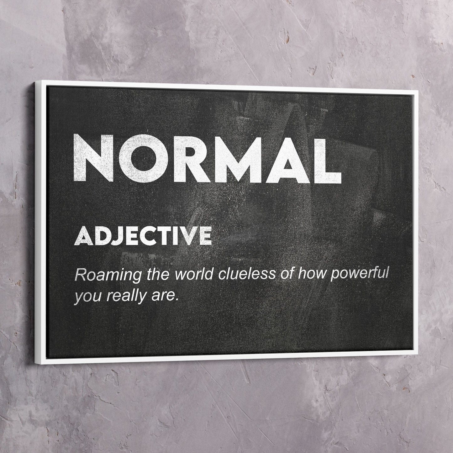 Normal Meaning Wall Art | Inspirational Wall Art Motivational Wall Art Quotes Office Art | Impaktiv Exclusive Canvas Art Landscape
