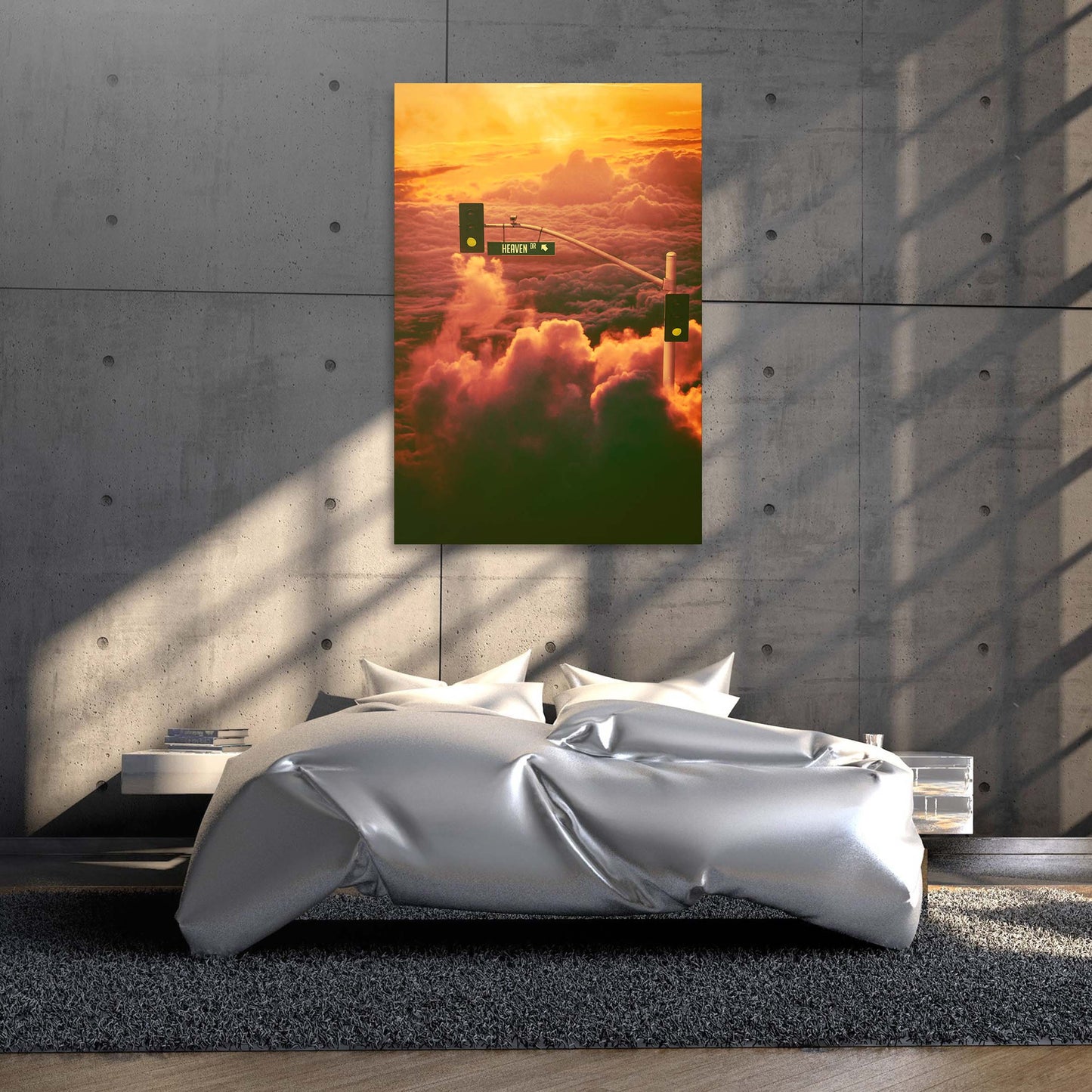 Pathway to Heaven Wall Art | Inspirational Wall Art Motivational Wall Art Quotes Office Art | Impaktiv Exclusive Canvas Art Portrait