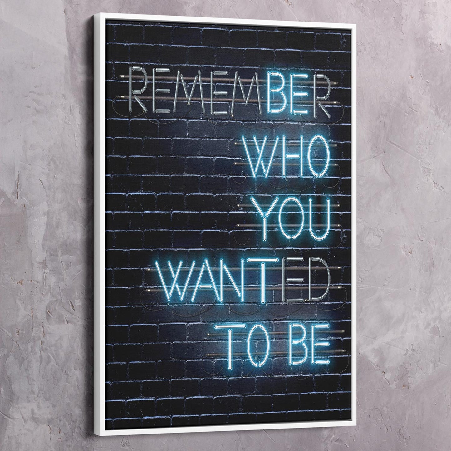 Remember Wall Art | Inspirational Wall Art Motivational Wall Art Quotes Office Art | Impaktiv Exclusive Canvas Art Portrait