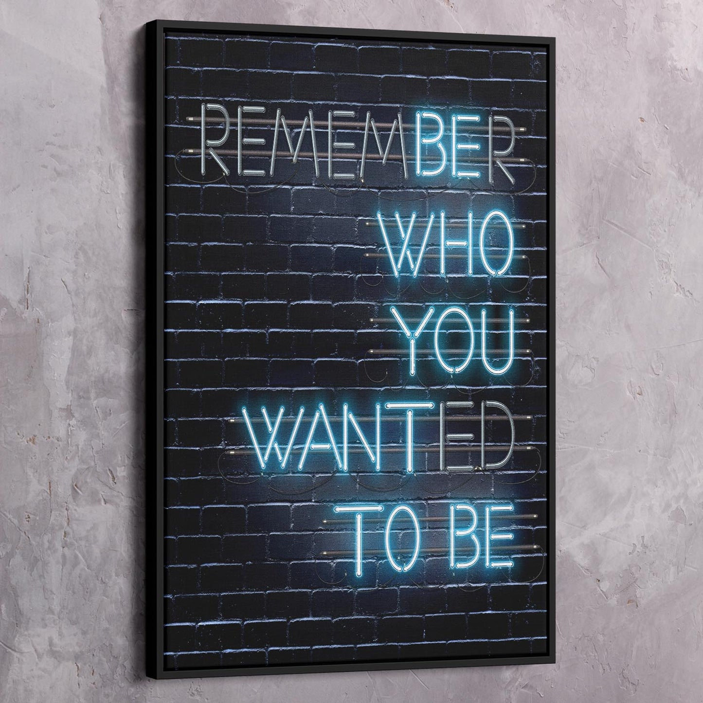 Remember Wall Art | Inspirational Wall Art Motivational Wall Art Quotes Office Art | Impaktiv Exclusive Canvas Art Portrait