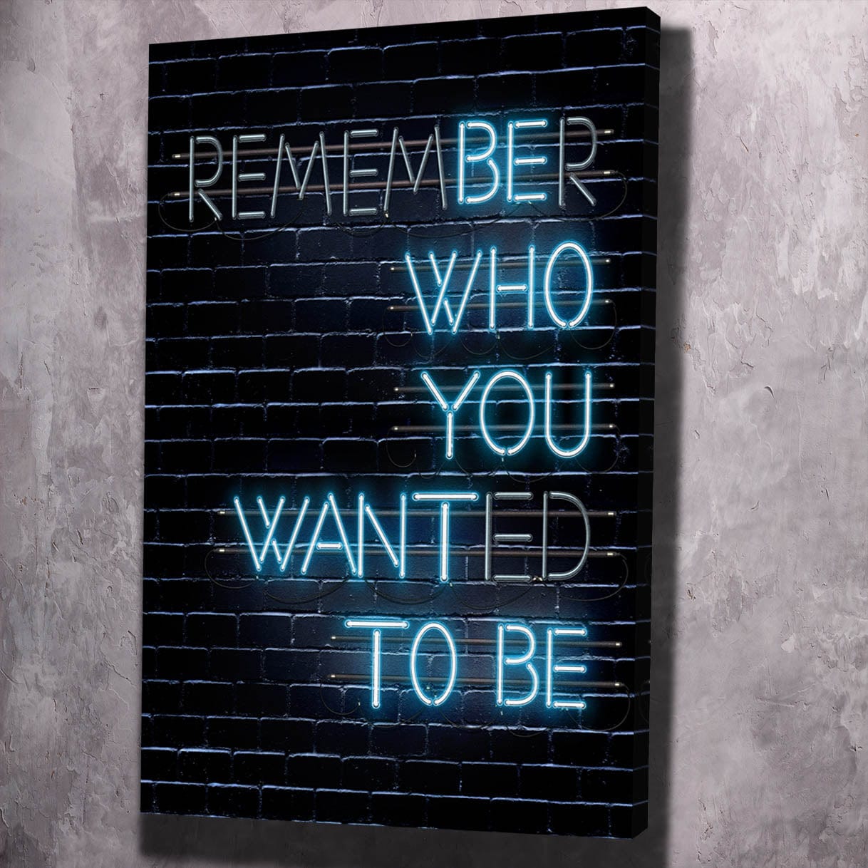 Remember Wall Art | Inspirational Wall Art Motivational Wall Art Quotes Office Art | Impaktiv Exclusive Canvas Art Portrait