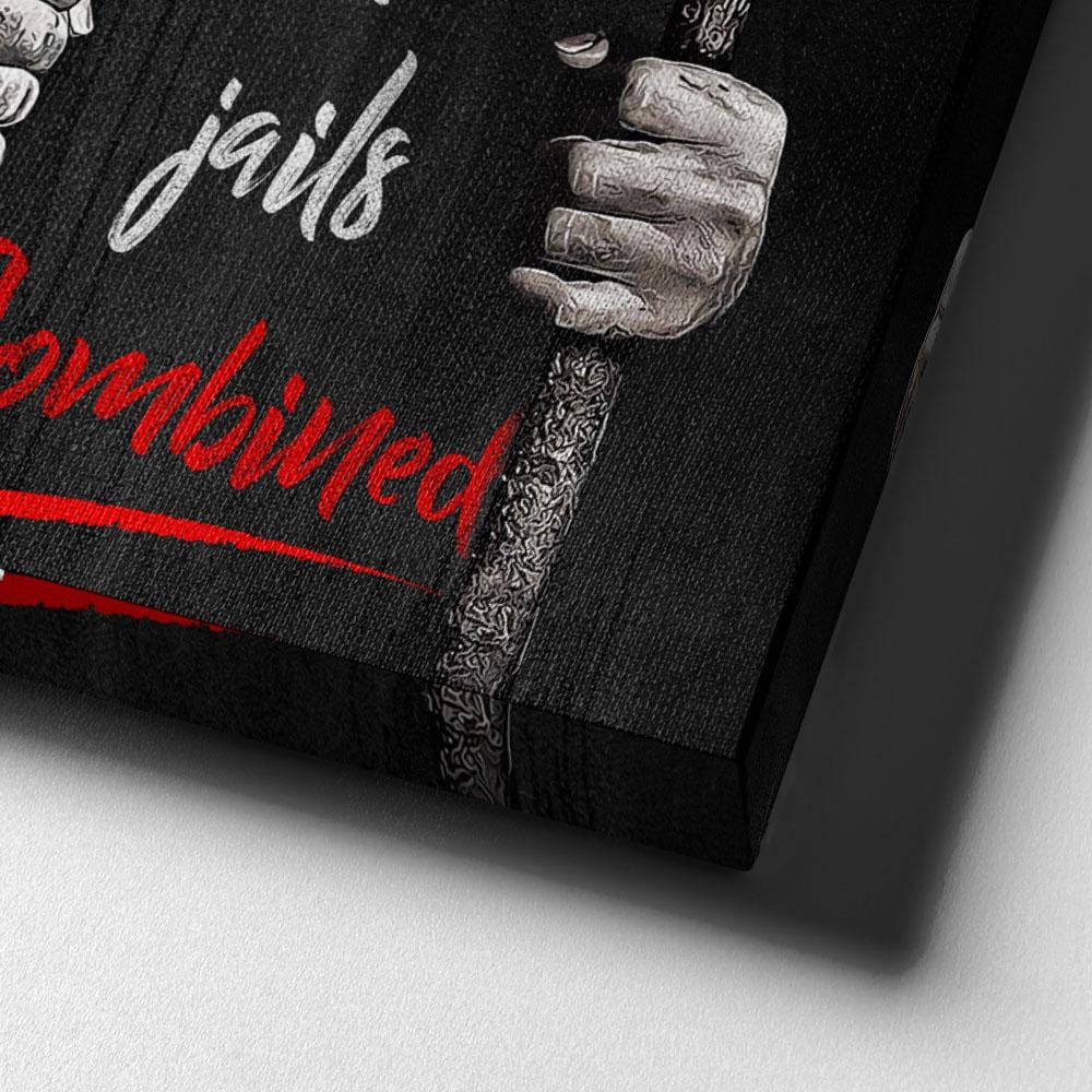 Settling Imprisons Quote Wall Art | Inspirational Wall Art Motivational Wall Art Quotes Office Art | Impaktiv Exclusive Canvas Art Portrait