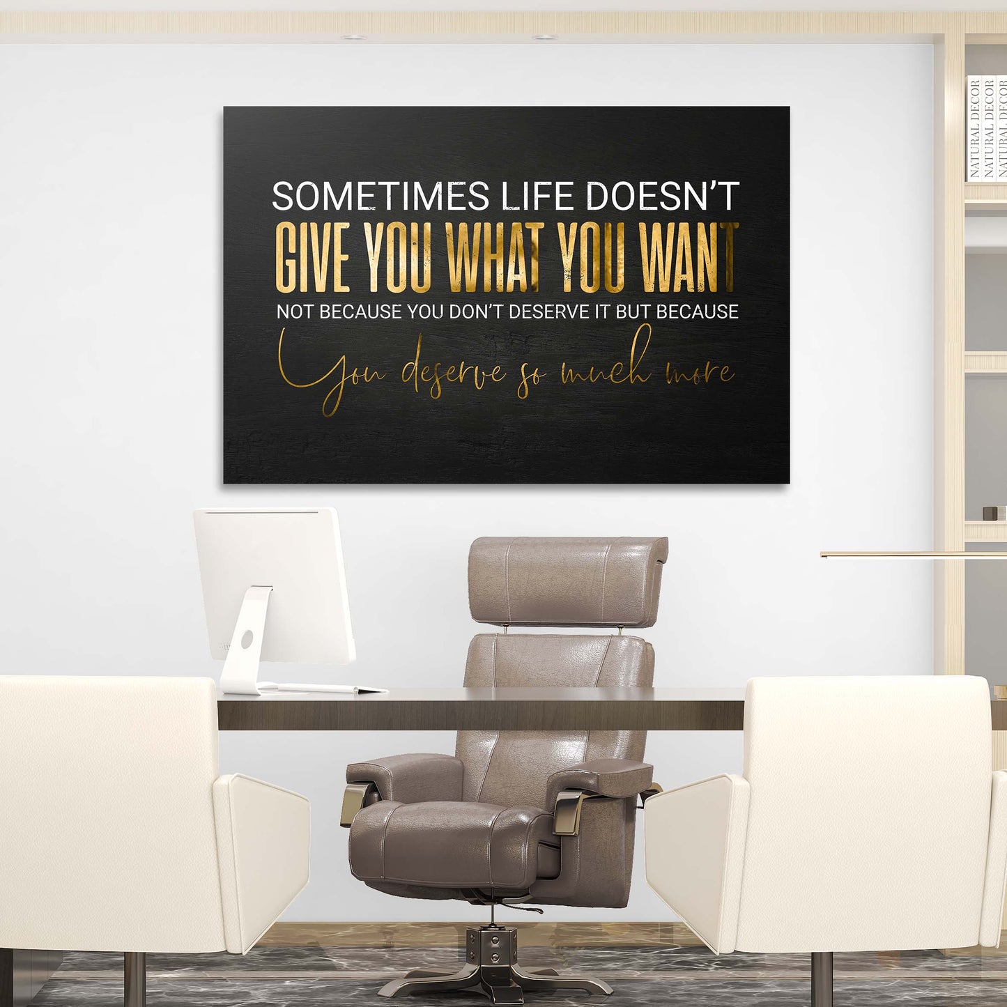 Sometimes Life Doesn't Wall Art | Inspirational Wall Art Motivational Wall Art Quotes Office Art | Impaktiv Exclusive Canvas Art Landscape