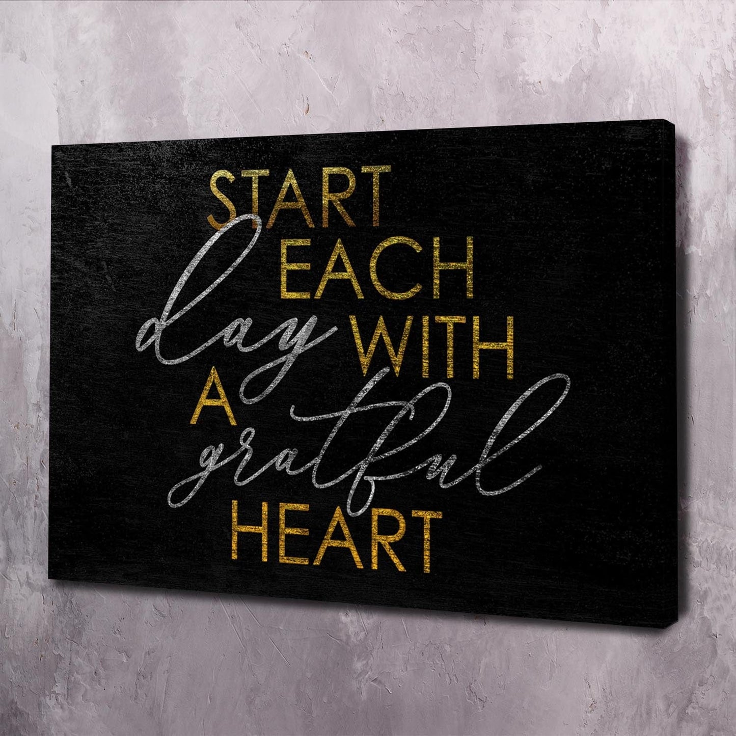 Start Day Wall Art | Inspirational Wall Art Motivational Wall Art Quotes Office Art | Impaktiv Exclusive Canvas Art Landscape