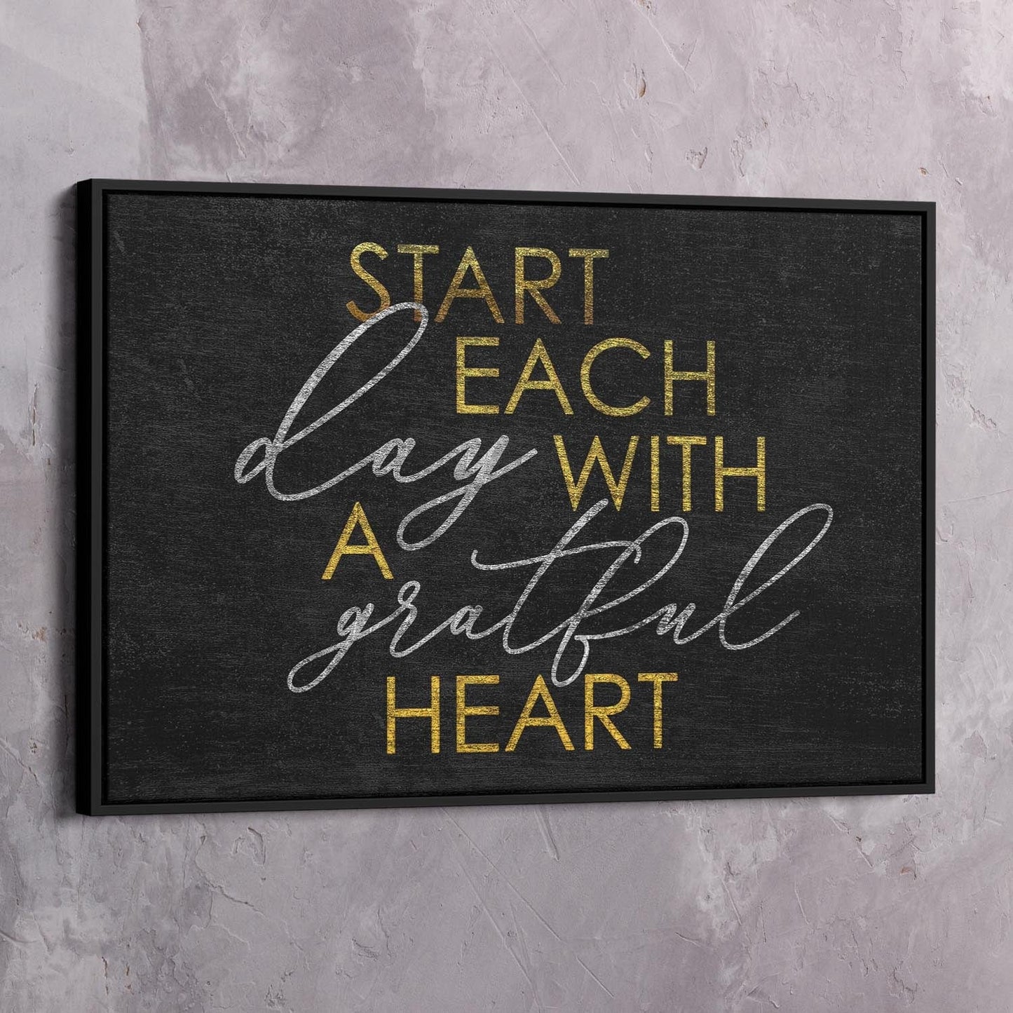 Start Day Wall Art | Inspirational Wall Art Motivational Wall Art Quotes Office Art | Impaktiv Exclusive Canvas Art Landscape