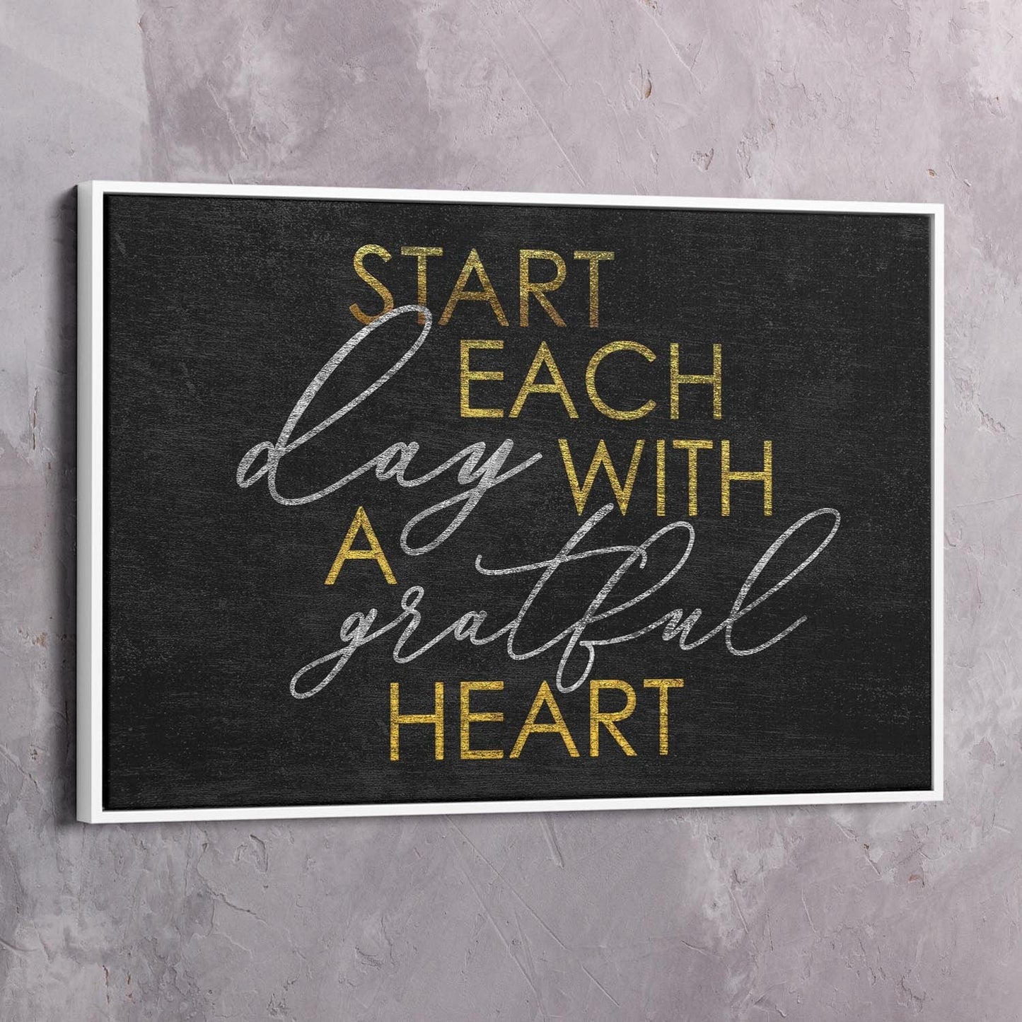 Start Day Wall Art | Inspirational Wall Art Motivational Wall Art Quotes Office Art | Impaktiv Exclusive Canvas Art Landscape
