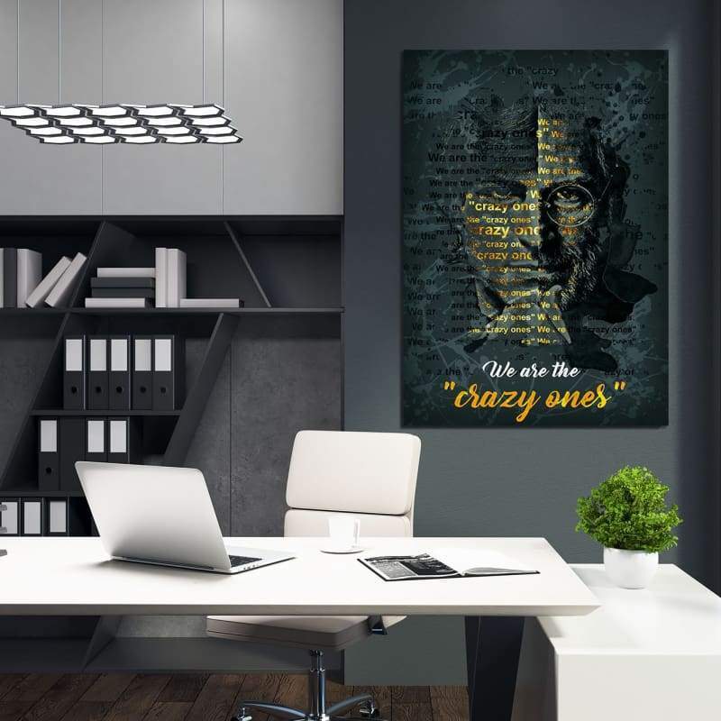 Steve Jobs Wall Art | Inspirational Wall Art Motivational Wall Art Quotes Office Art | Impaktiv Exclusive Canvas Art Landscape