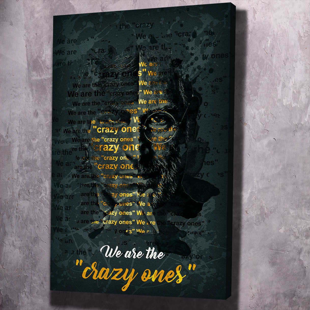 Steve Jobs Wall Art | Inspirational Wall Art Motivational Wall Art Quotes Office Art | Impaktiv Exclusive Canvas Art Landscape