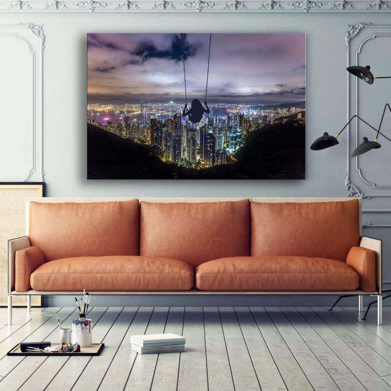SwingHigh Wall Art | Inspirational Wall Art Motivational Wall Art Quotes Office Art | ImpaktArtist Exclusive Canvas Art Landscape