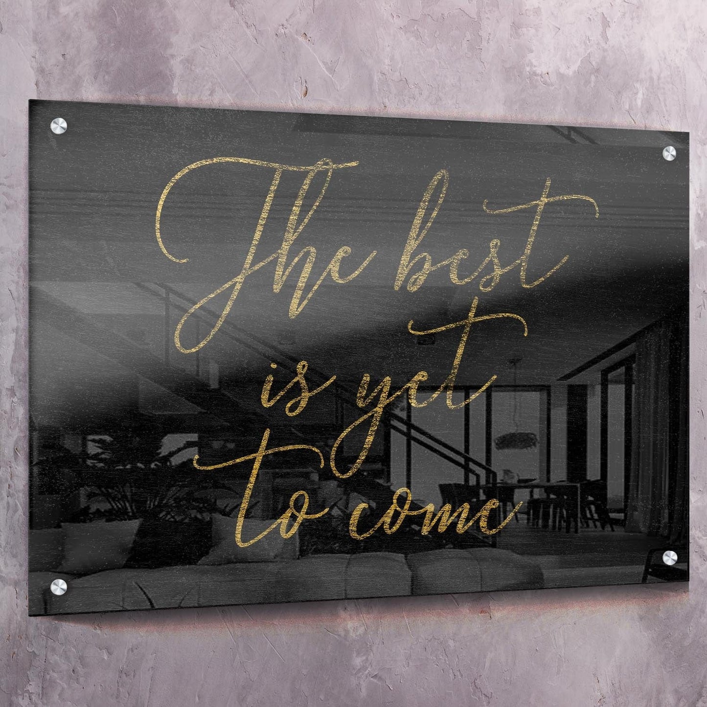 The Best Is Yet To Come Wall Art | Inspirational Wall Art Motivational Wall Art Quotes Office Art | Impaktiv Exclusive Canvas Art Landscape
