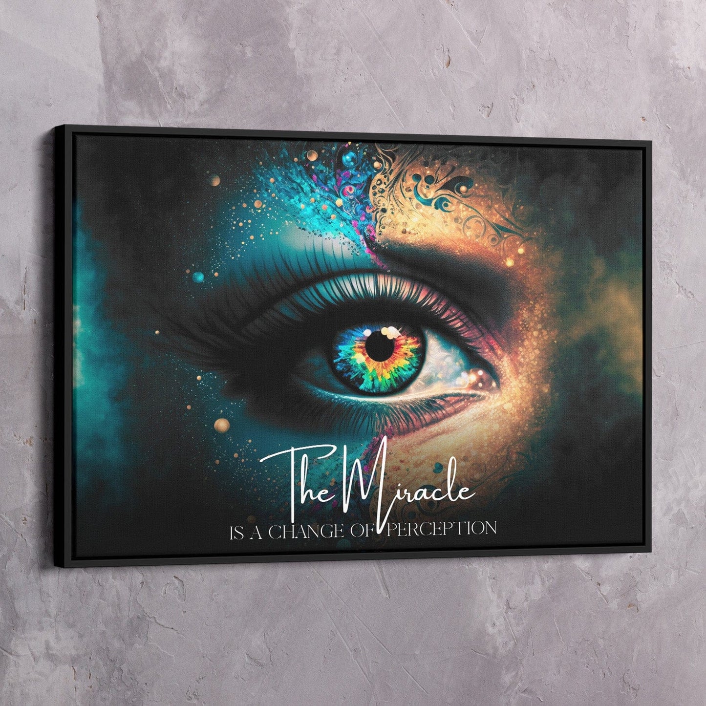 The miracle is a change of perception - ACIM Wall Art | Inspirational Wall Art Motivational Wall Art Quotes Office Art | Impaktiv Exclusive Canvas Art Landscape