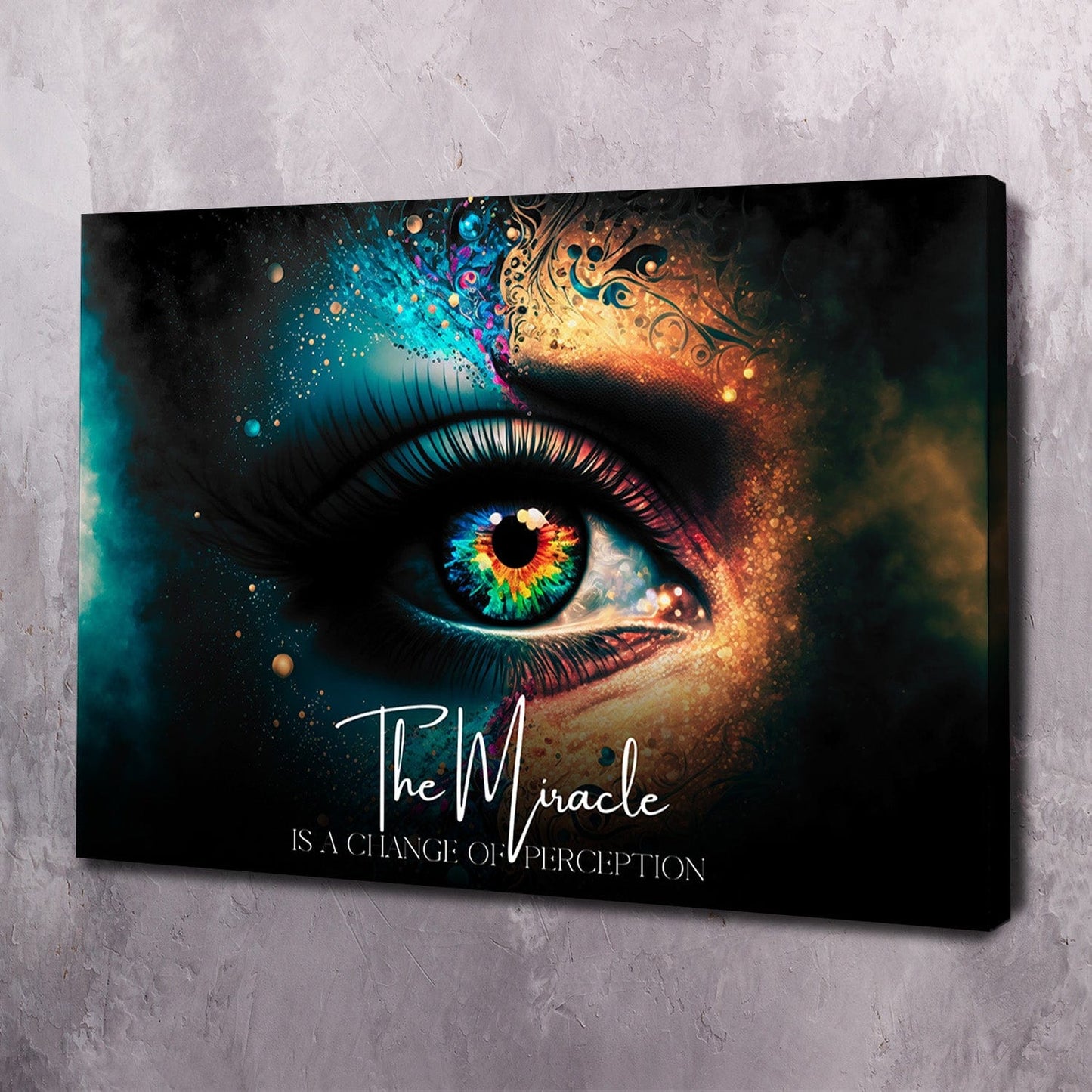 The miracle is a change of perception - ACIM Wall Art | Inspirational Wall Art Motivational Wall Art Quotes Office Art | Impaktiv Exclusive Canvas Art Landscape
