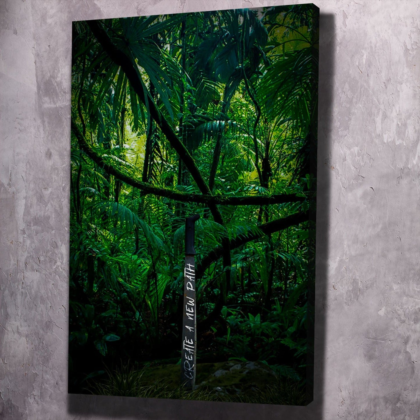 The Path You Create Sword Wall Art | Inspirational Wall Art Motivational Wall Art Quotes Office Art | Impaktiv Exclusive Canvas Art Portrait