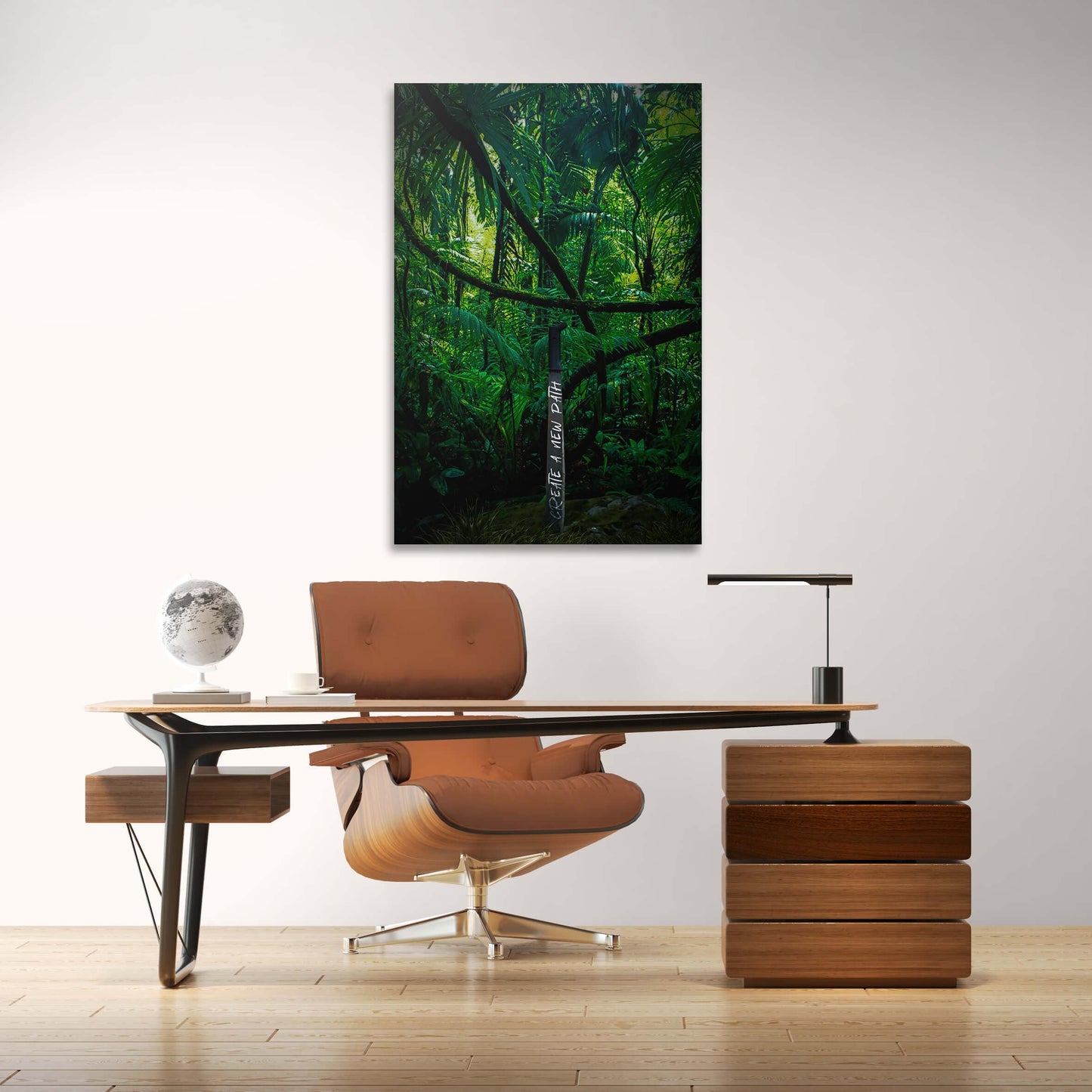 The Path You Create Sword Wall Art | Inspirational Wall Art Motivational Wall Art Quotes Office Art | Impaktiv Exclusive Canvas Art Portrait